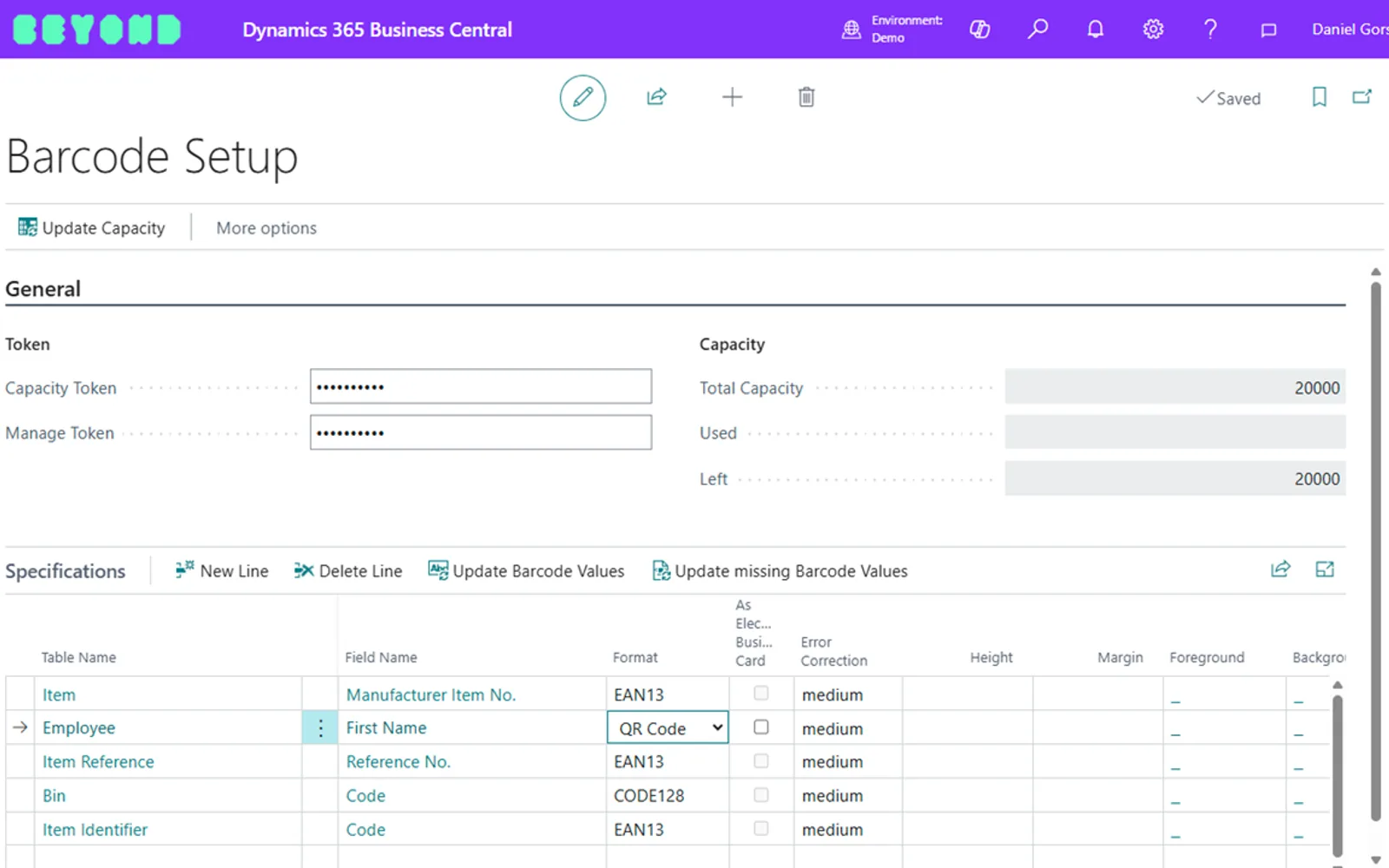 BeyondBarcodes — screenshot from the Microsoft Marketplace listing
