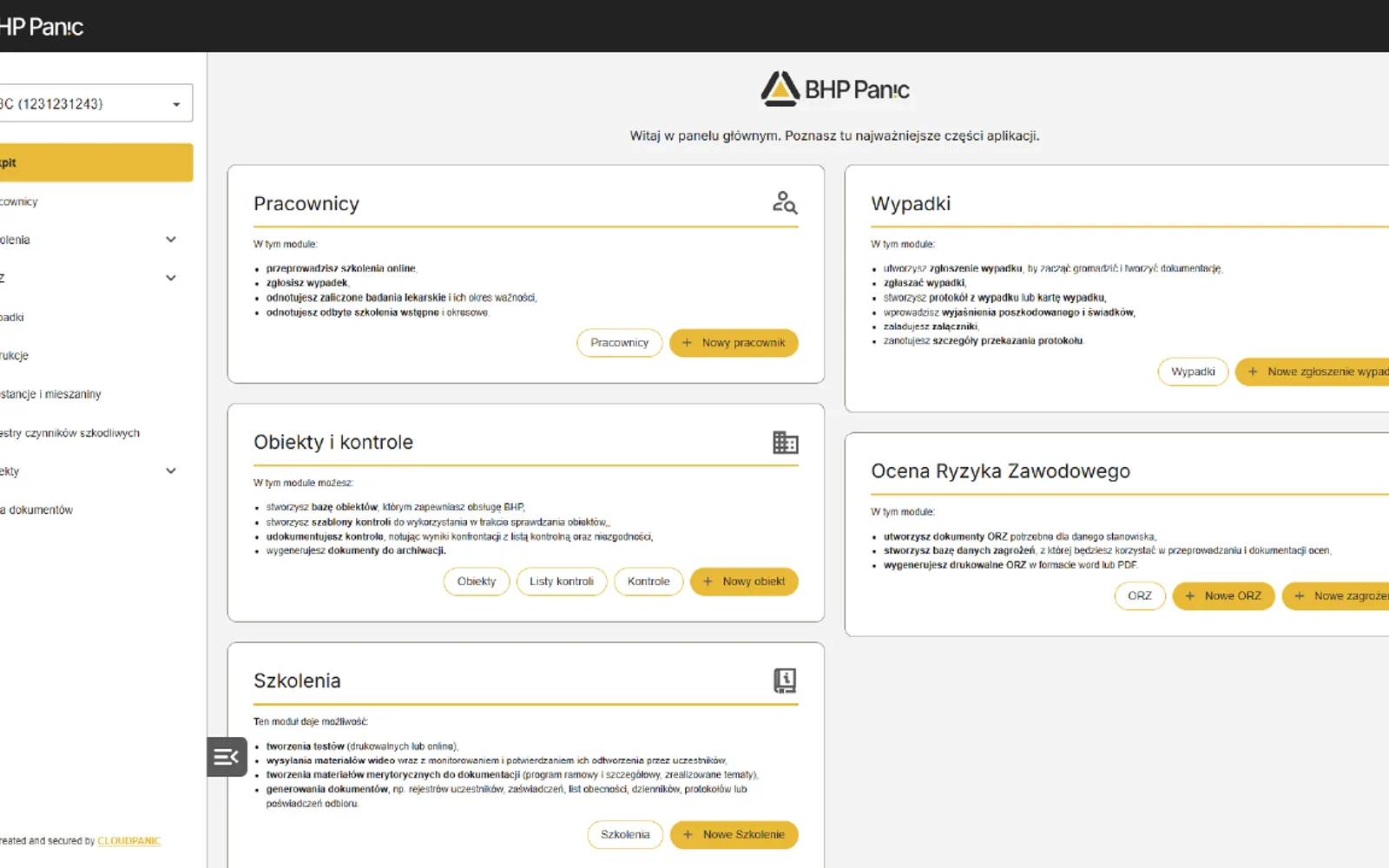BHP Panic — screenshot from the Microsoft Marketplace listing