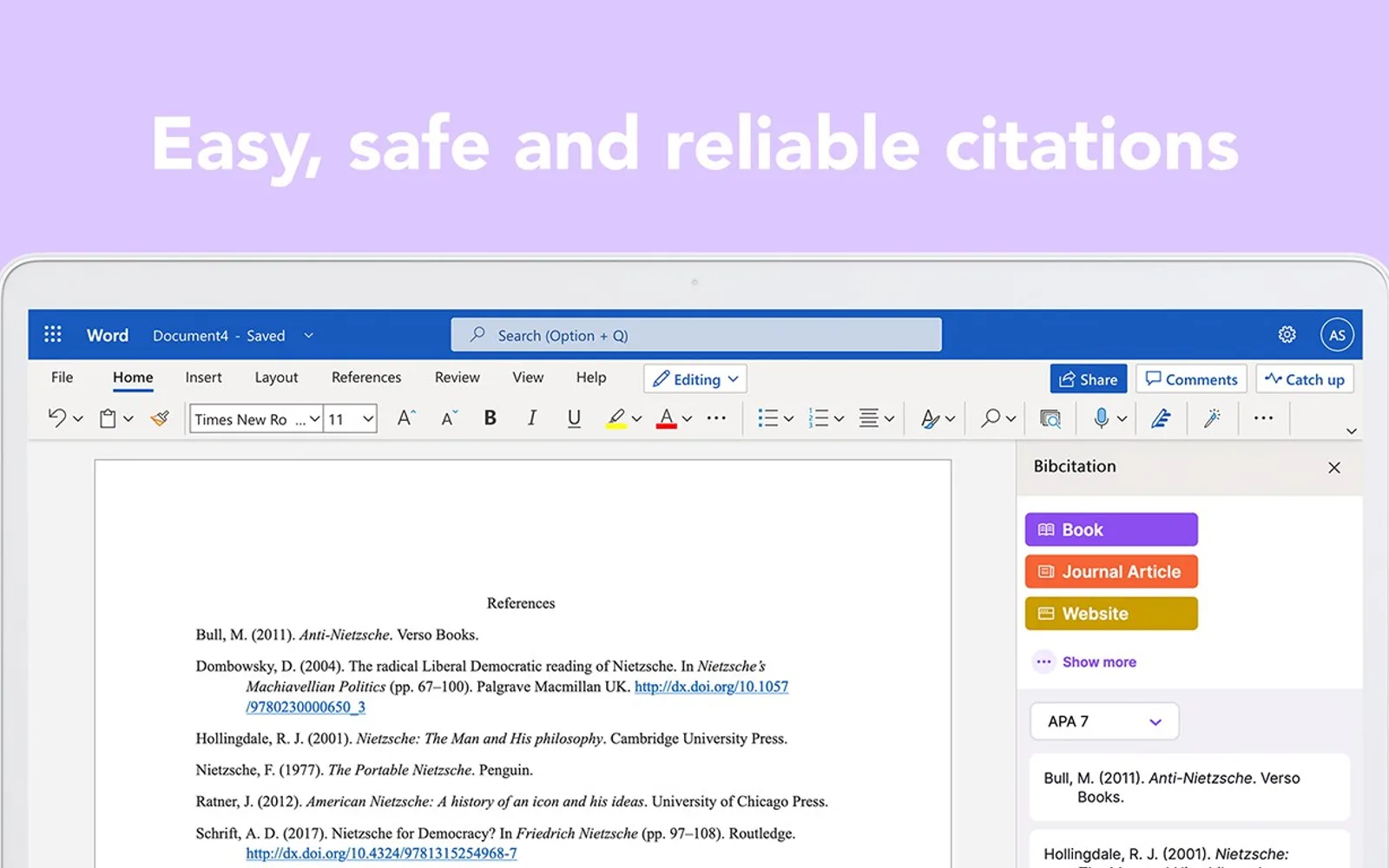 Bibcitation — screenshot from the Microsoft Marketplace listing
