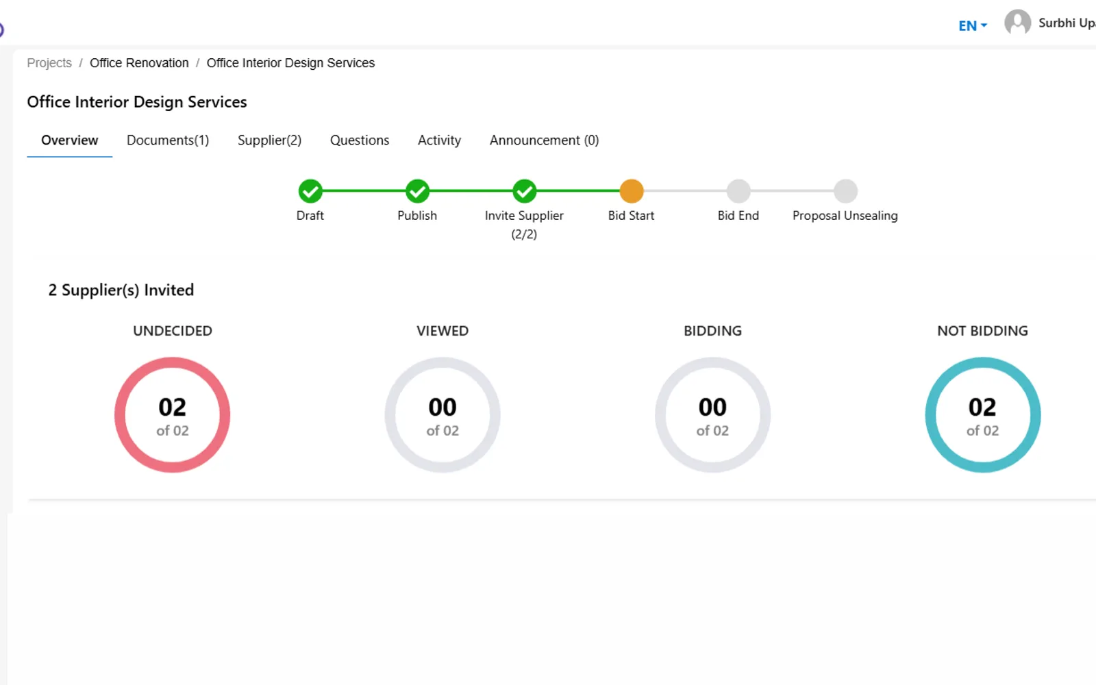 Bid Management Software — screenshot from the Microsoft Marketplace listing