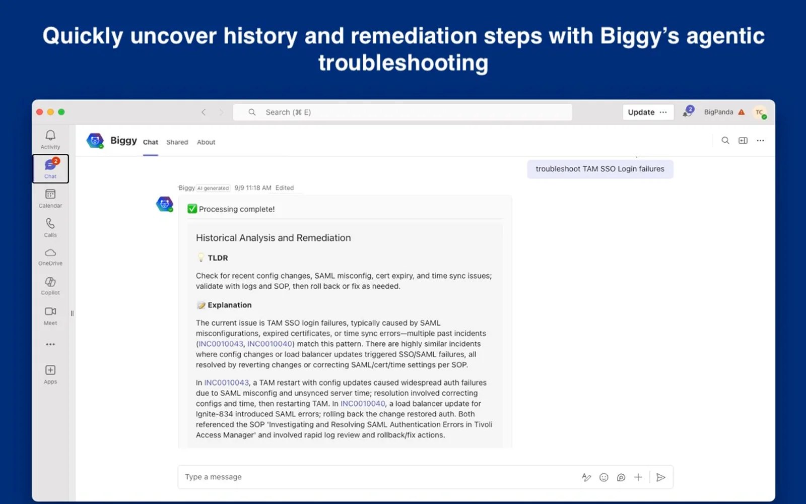 Biggy — screenshot from the Microsoft Marketplace listing