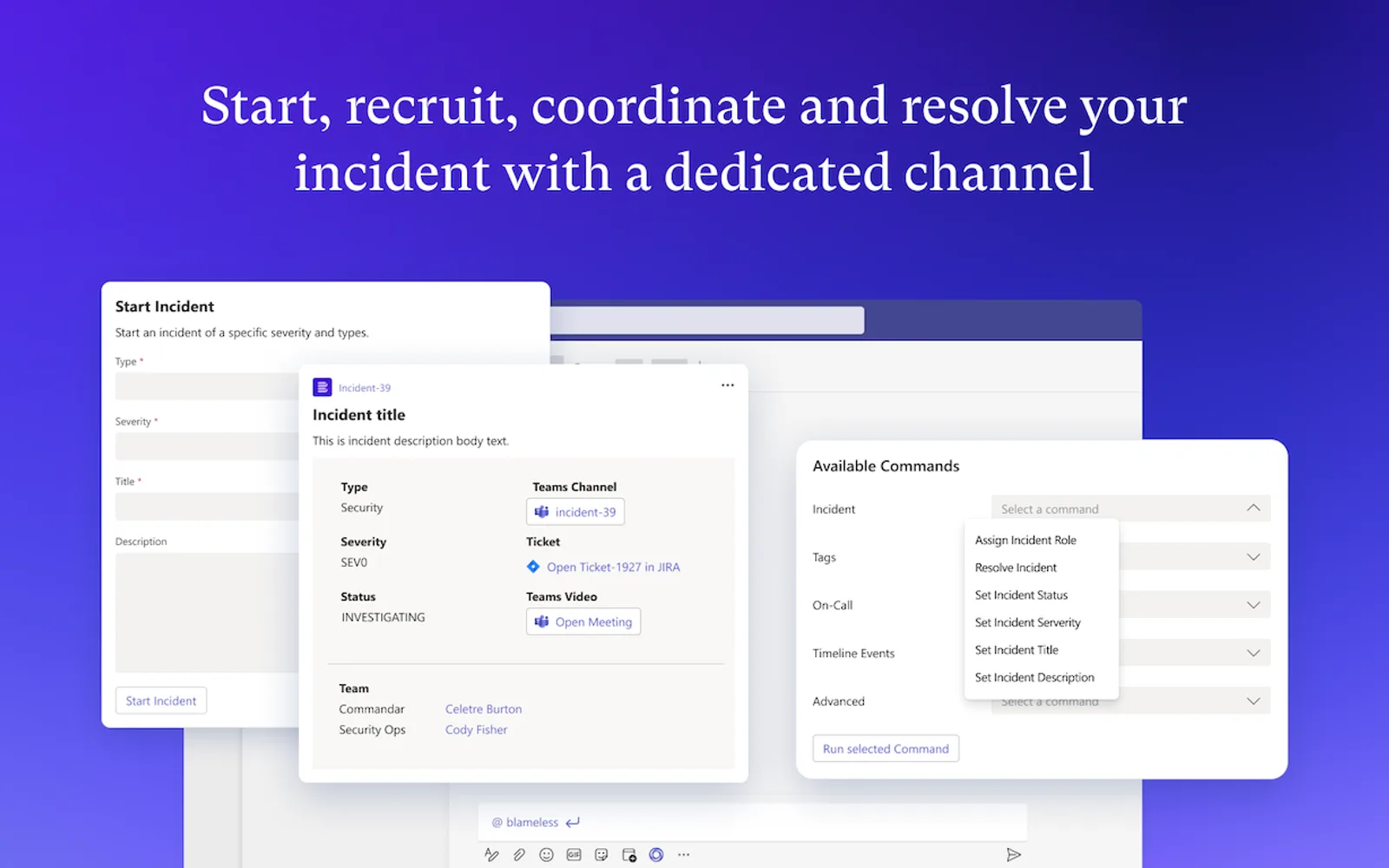 Blameless — screenshot from the Microsoft Marketplace listing