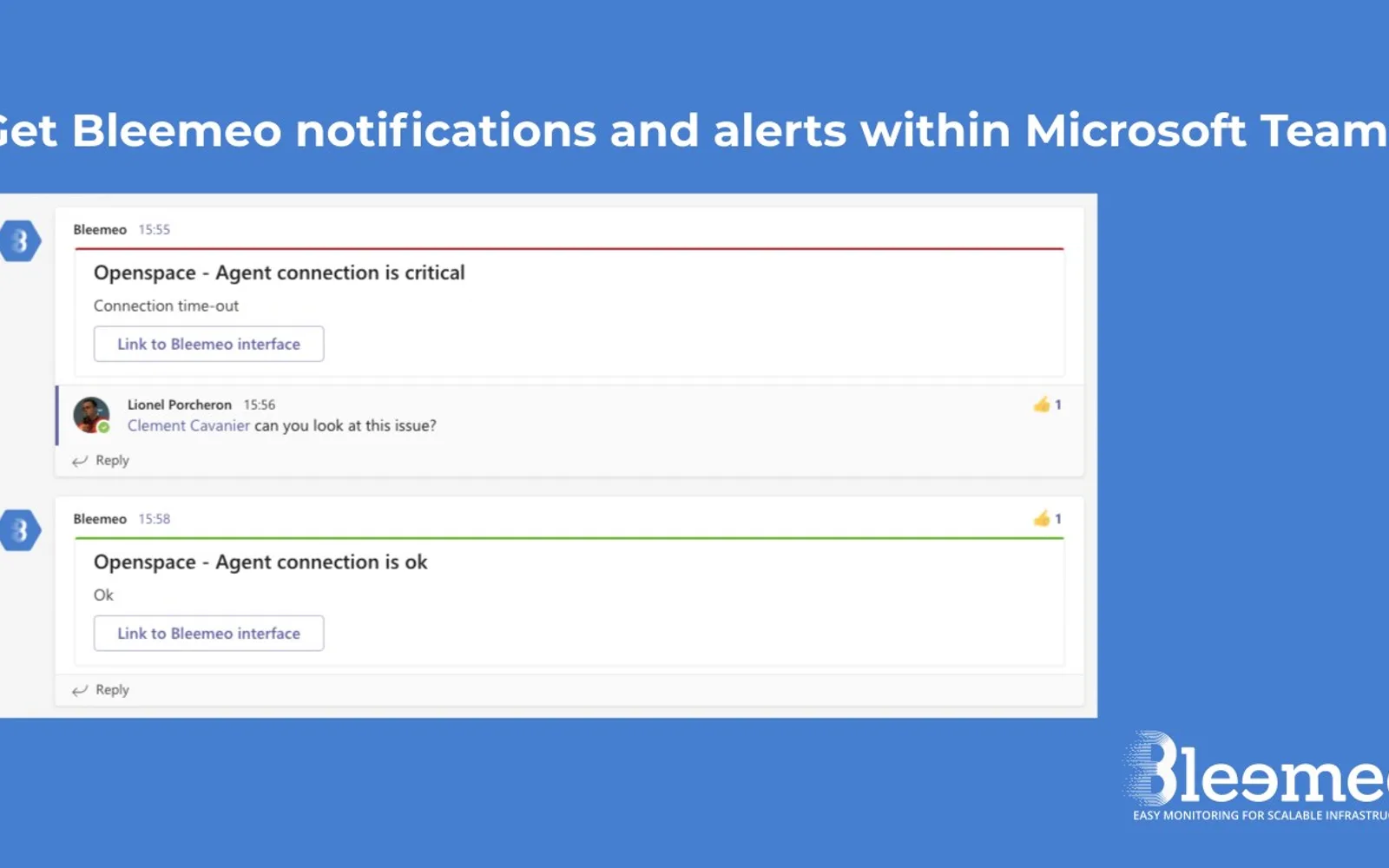 Bleemeo — screenshot from the Microsoft Marketplace listing