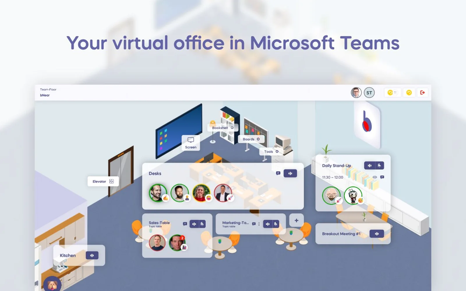 bNear — screenshot from the Microsoft Marketplace listing
