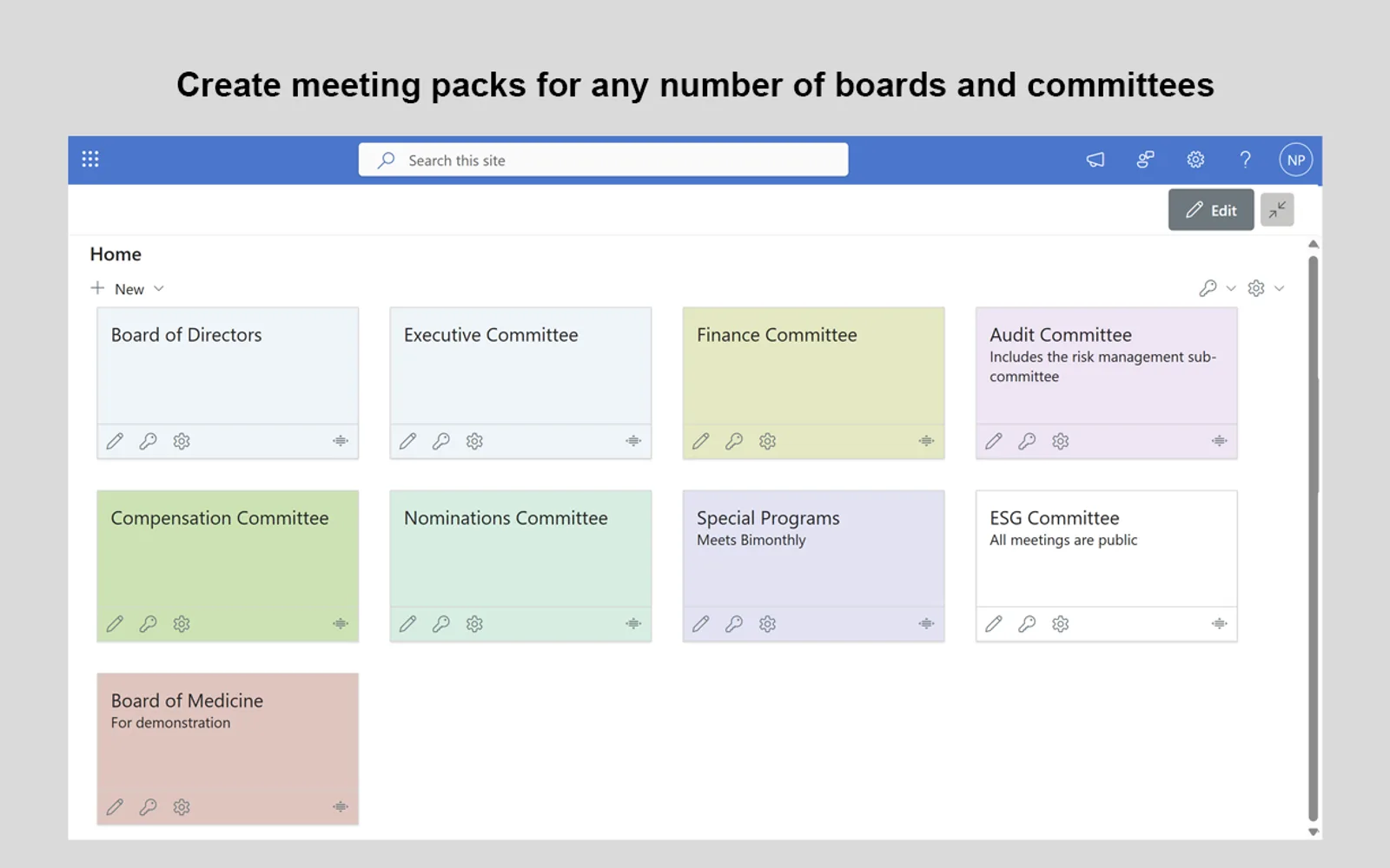 Board Papers — screenshot from the Microsoft Marketplace listing