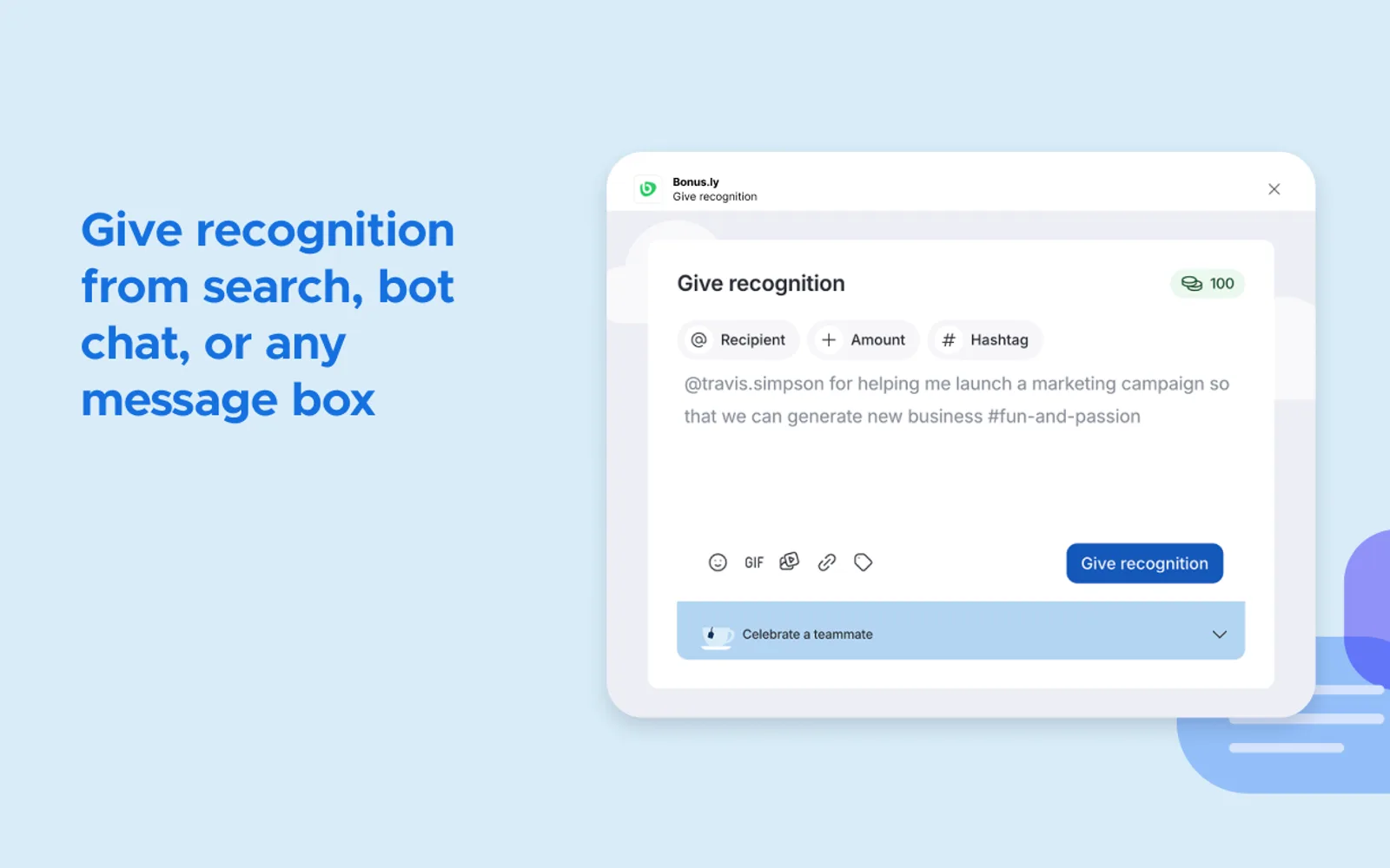 Bonus.ly — screenshot from the Microsoft Marketplace listing