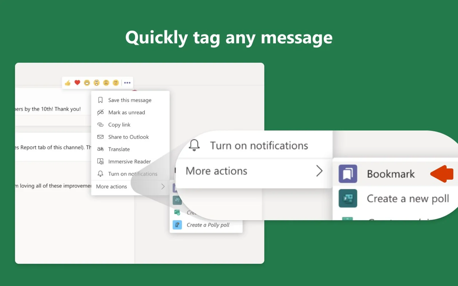 Bookmarks — screenshot from the Microsoft Marketplace listing