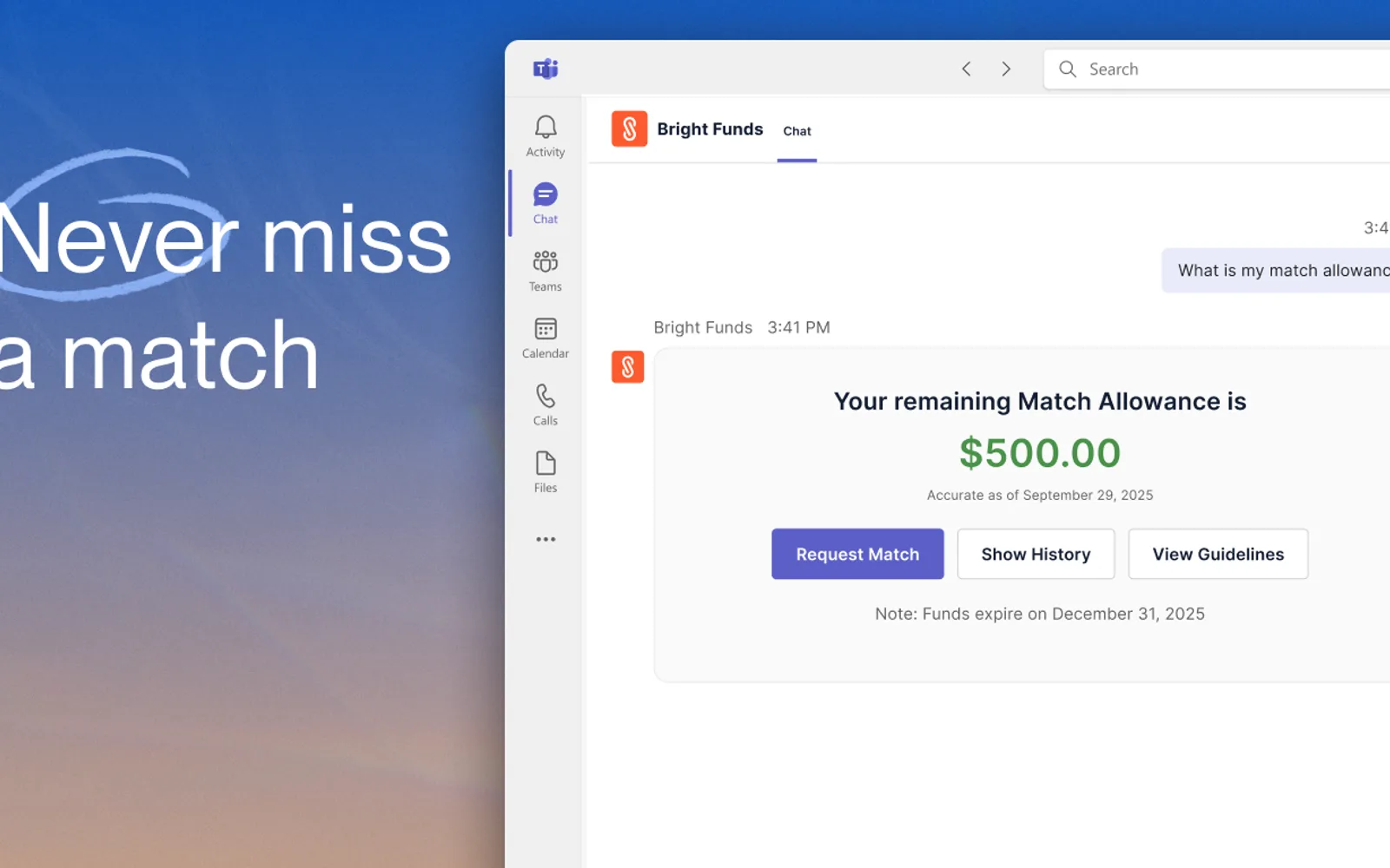 Bright Funds — screenshot from the Microsoft Marketplace listing