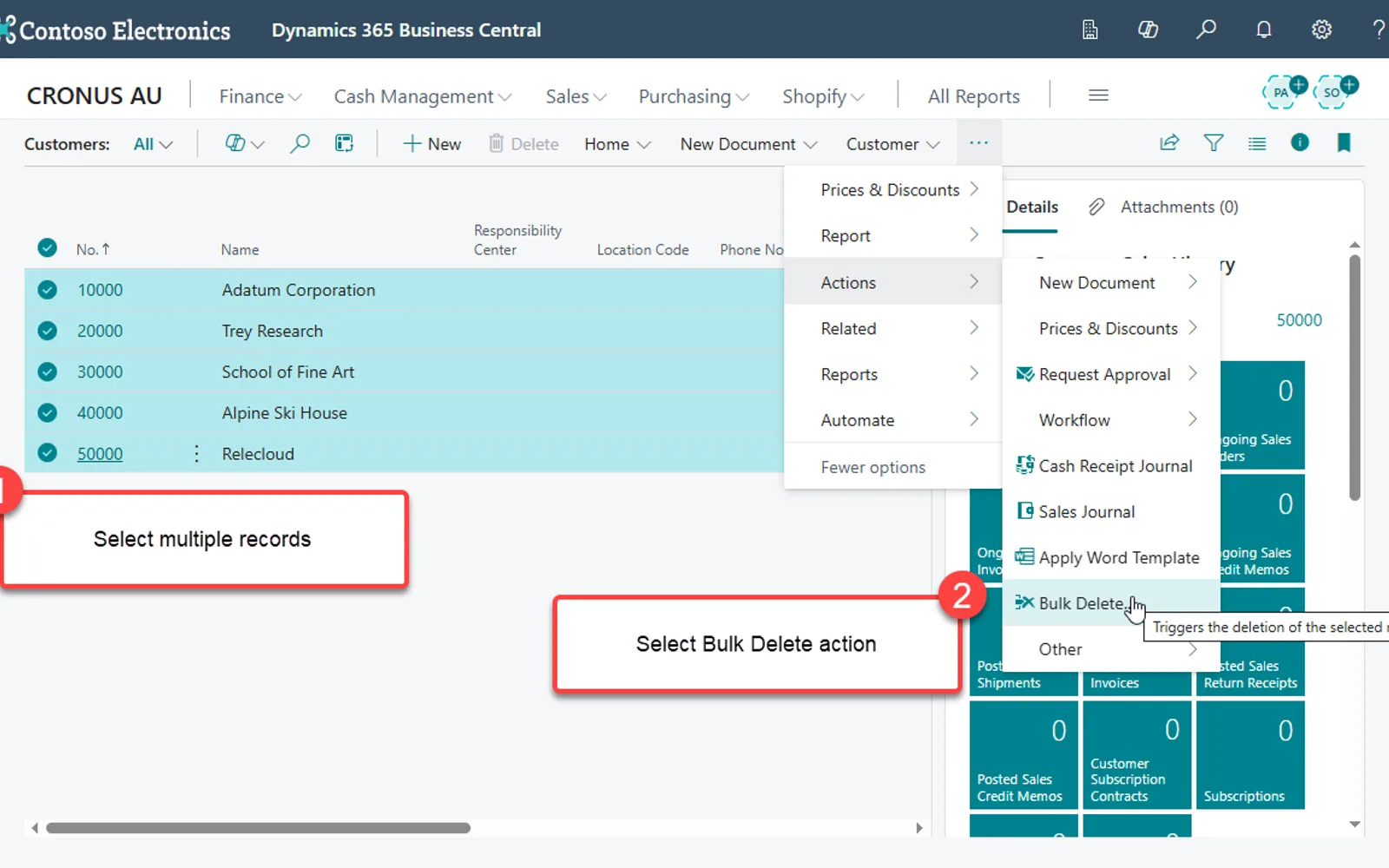Bulk Delete — screenshot from the Microsoft Marketplace listing