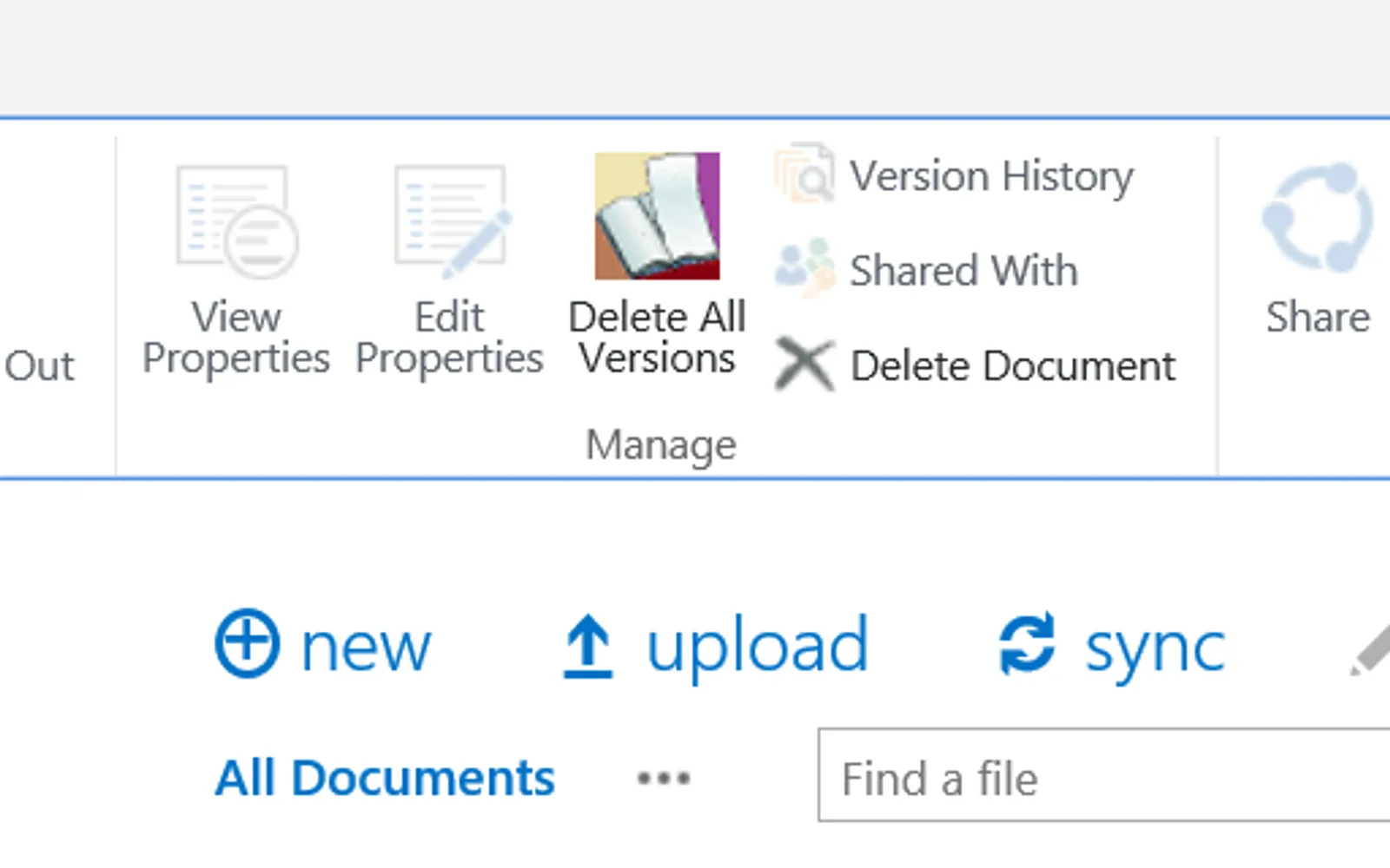 Bulk Remove Multi Document Versions App — screenshot from the Microsoft Marketplace listing