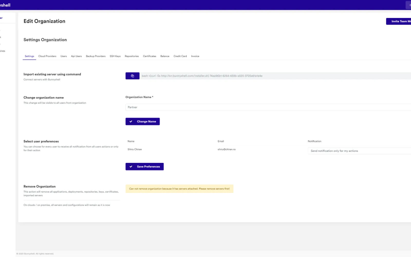 Bunnyshell DevOps Platform — screenshot from the Microsoft Marketplace listing