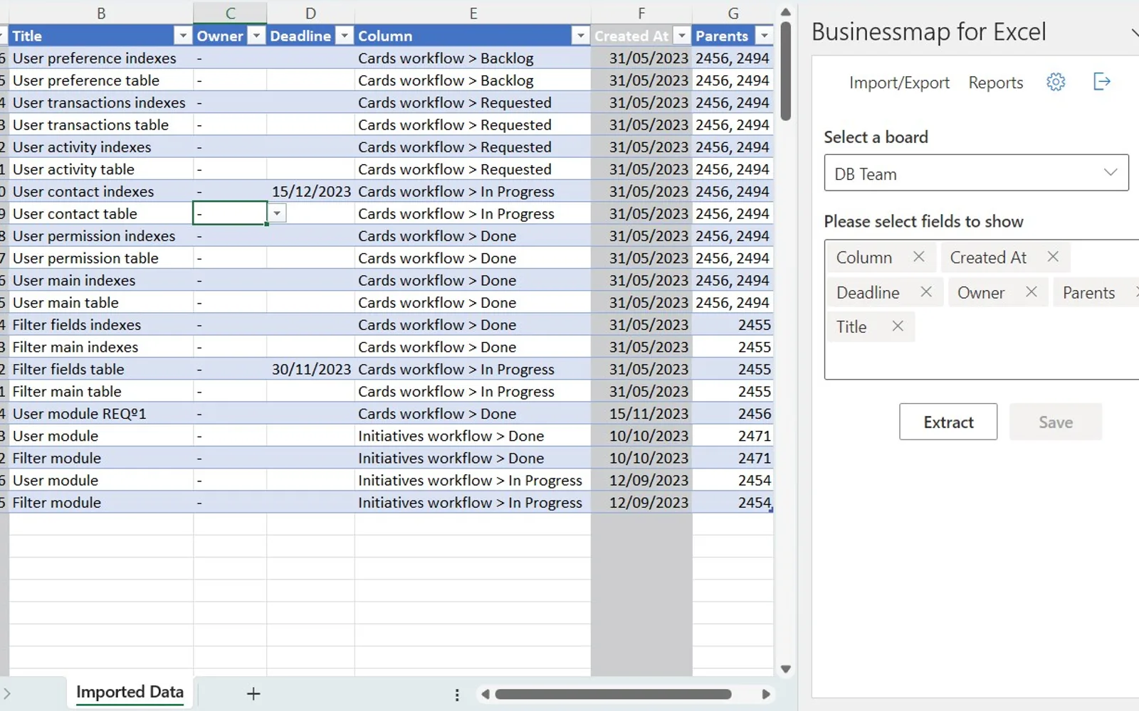 Businessmap for Excel — screenshot from the Microsoft Marketplace listing