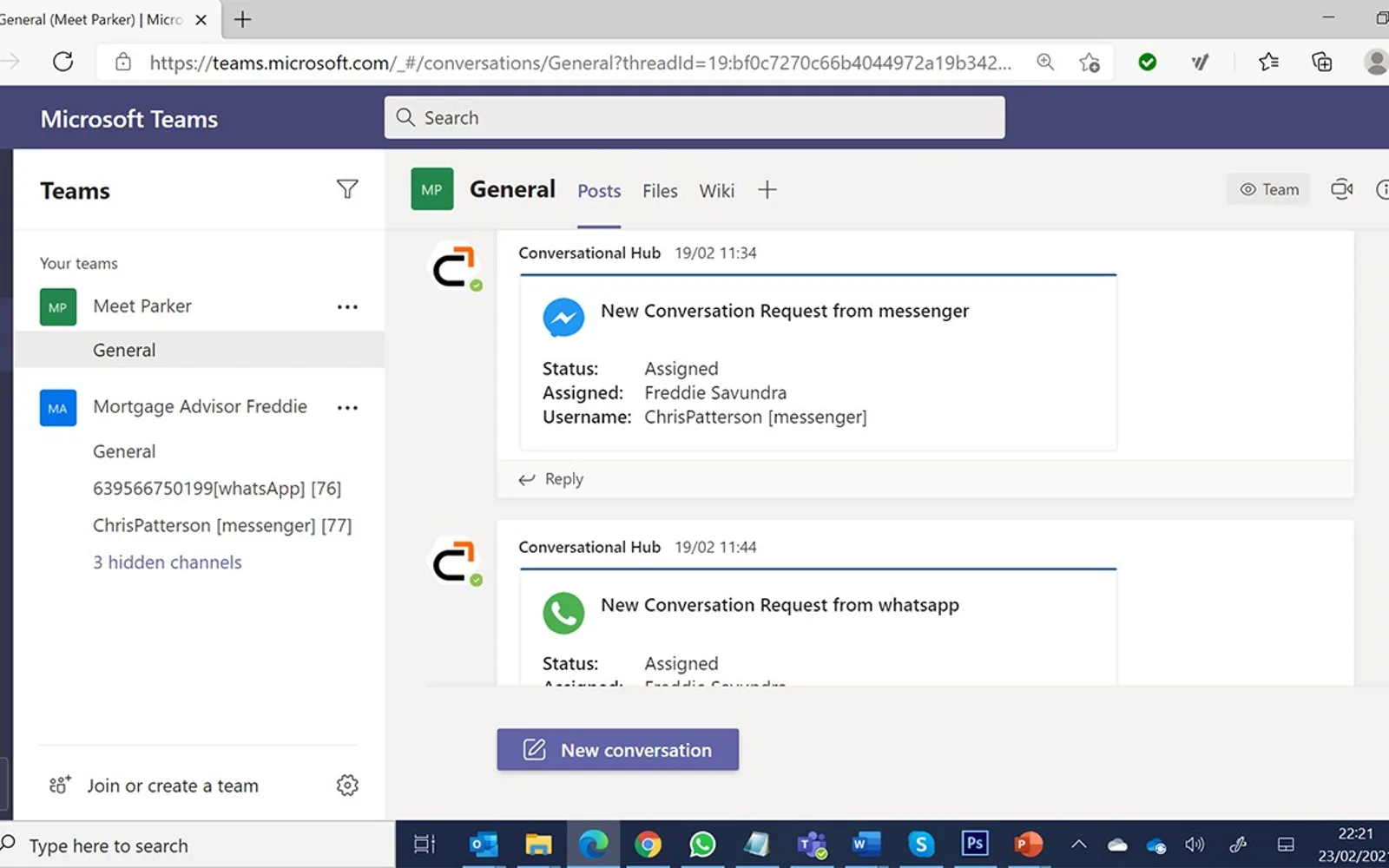 Captivate Chat — screenshot from the Microsoft Marketplace listing