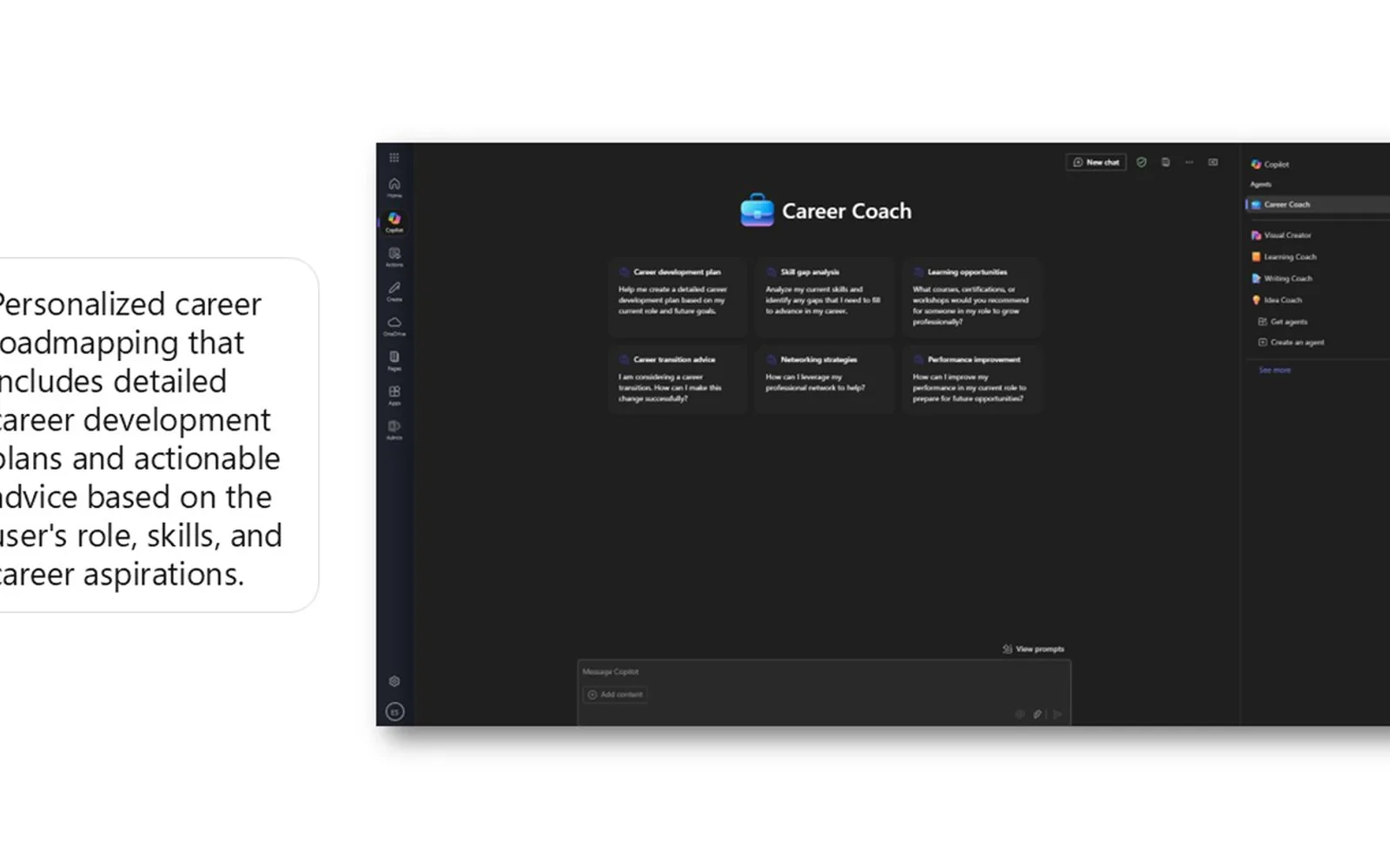 Career Coach — screenshot from the Microsoft Marketplace listing