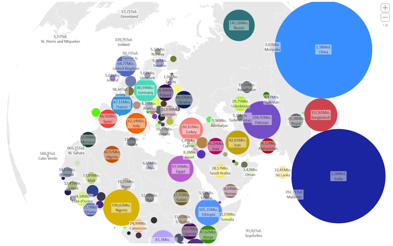 Cartogram — screenshot from the Microsoft Marketplace listing