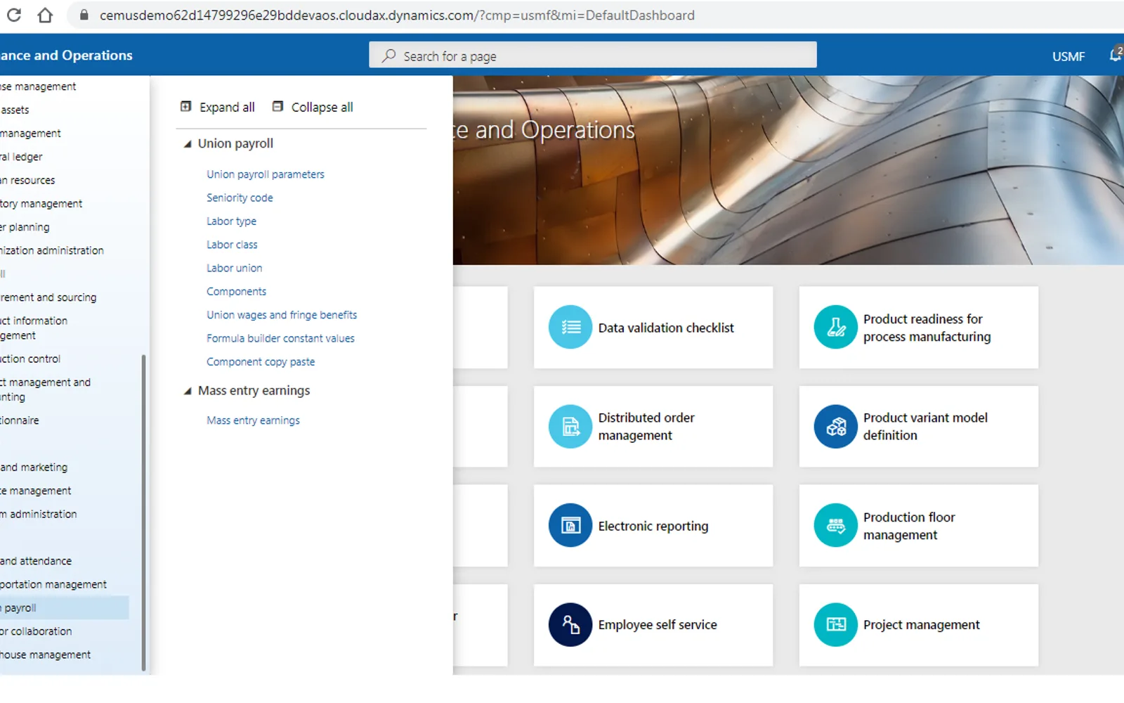 CEM Union Payroll Software — screenshot from the Microsoft Marketplace listing
