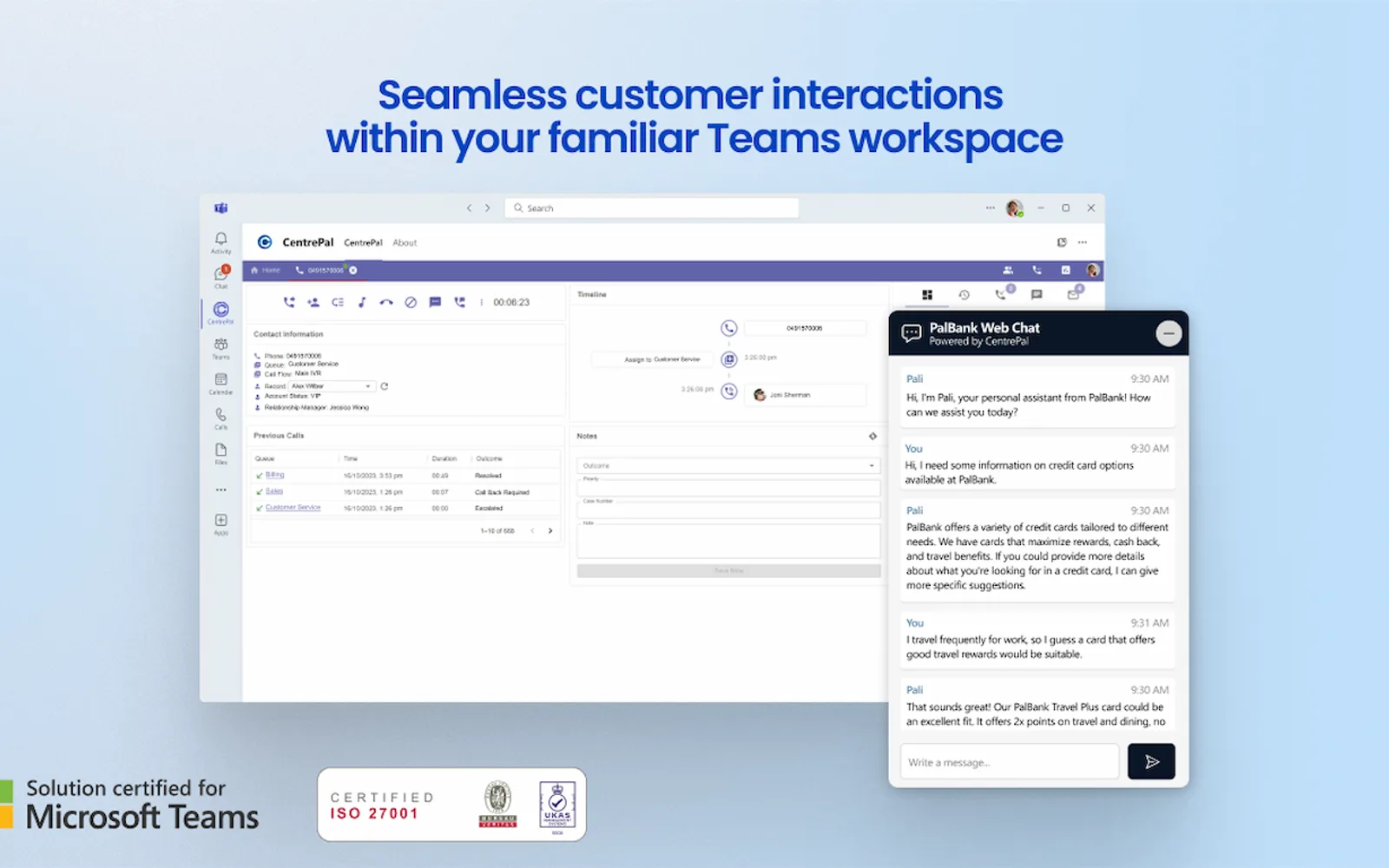 CentrePal — screenshot from the Microsoft Marketplace listing