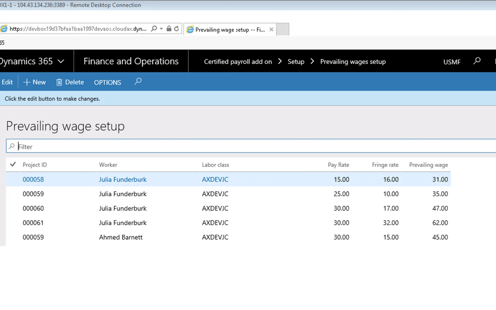 Certified Payroll — screenshot from the Microsoft Marketplace listing
