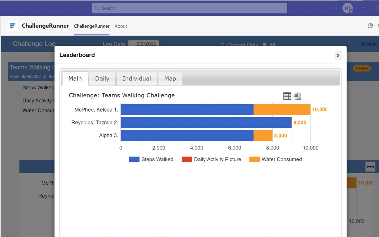 ChallengeRunner — screenshot from the Microsoft Marketplace listing