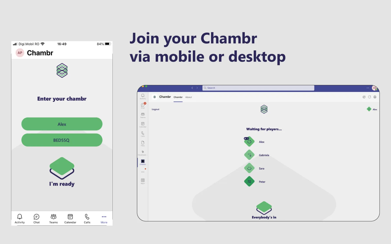 Chambr — screenshot from the Microsoft Marketplace listing