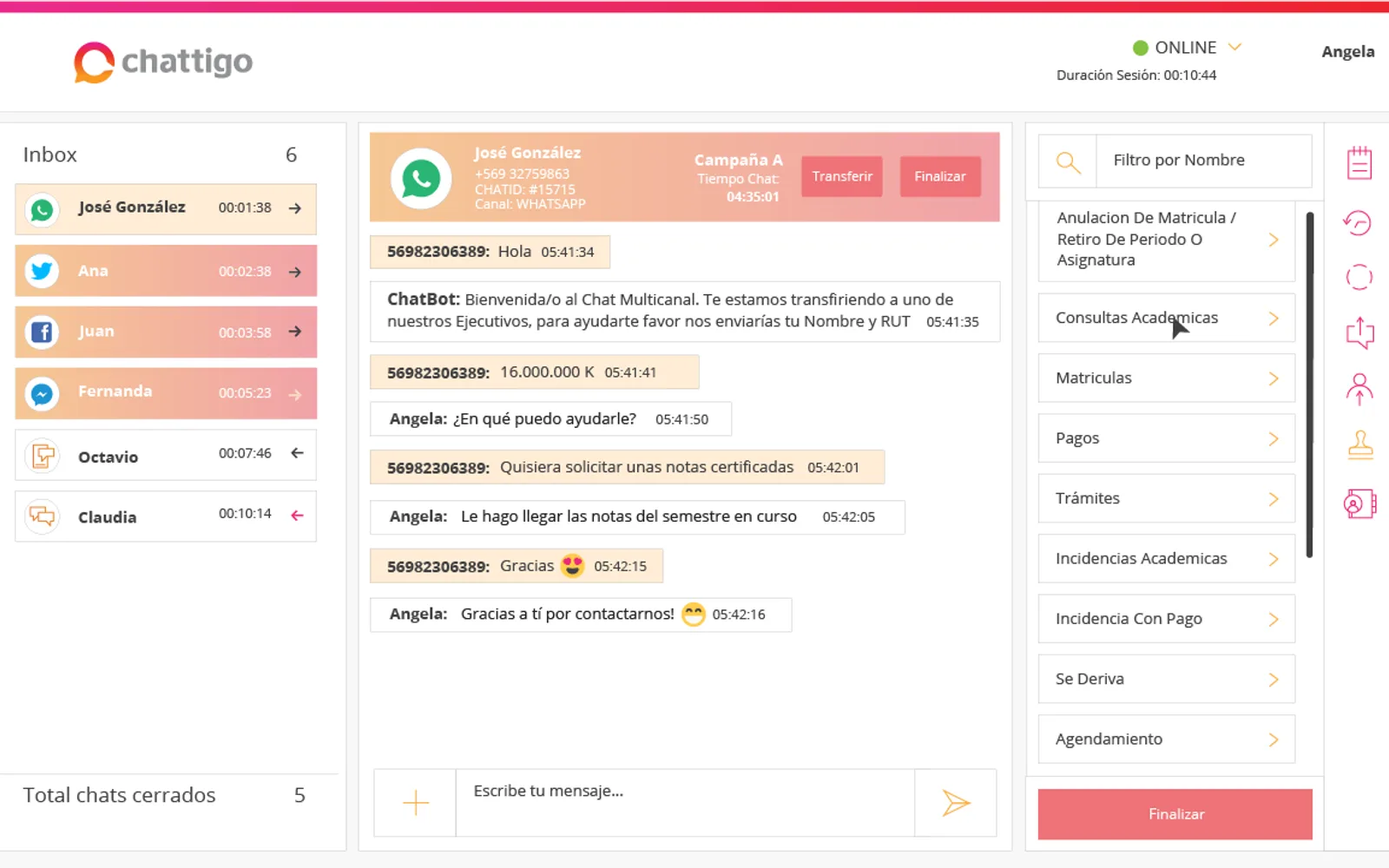 Chattigo — screenshot from the Microsoft Marketplace listing