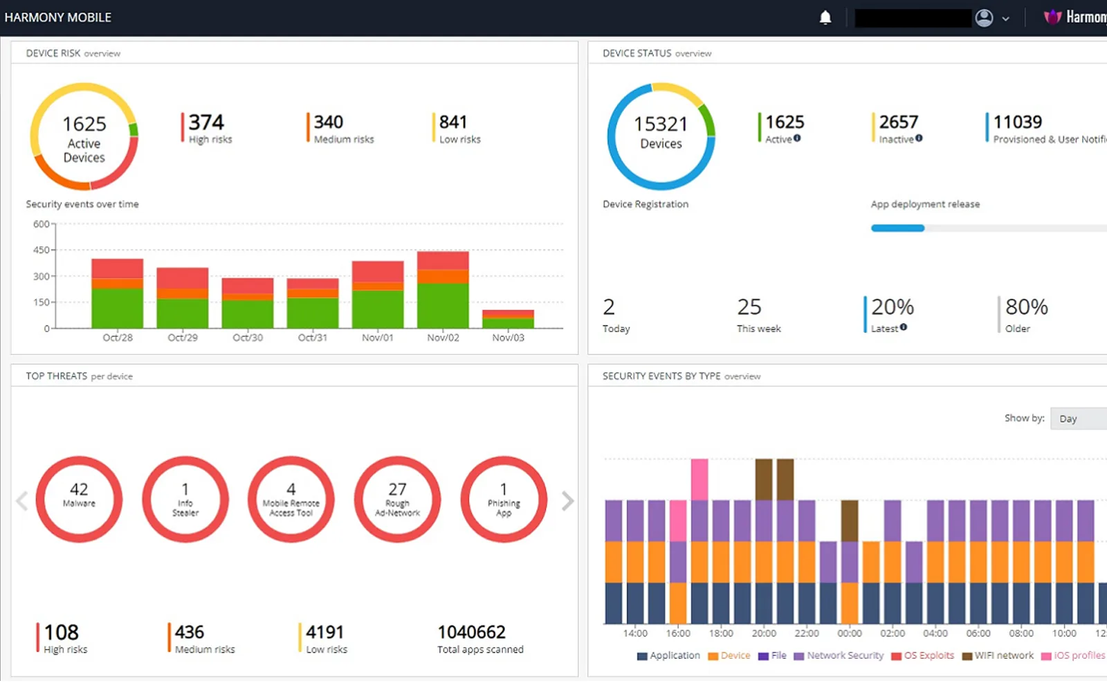 Check Point Mobile Security (formerly Harmony Mobile) — screenshot from the Microsoft Marketplace listing
