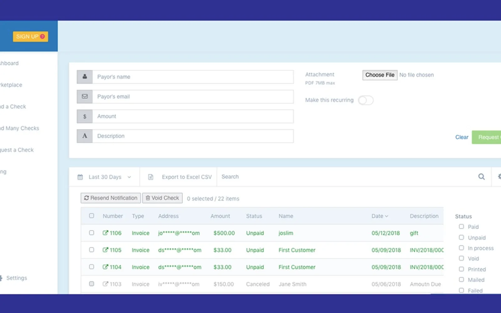 Checkbook.io — screenshot from the Microsoft Marketplace listing