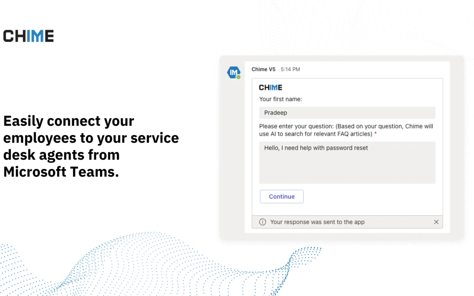 Chime V5 — screenshot from the Microsoft Marketplace listing