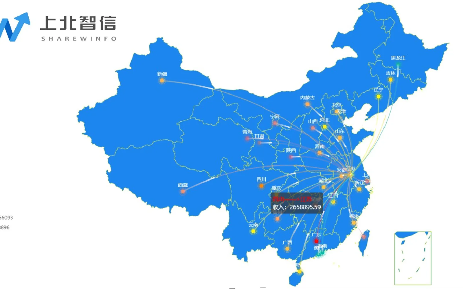 China Flow Map — screenshot from the Microsoft Marketplace listing