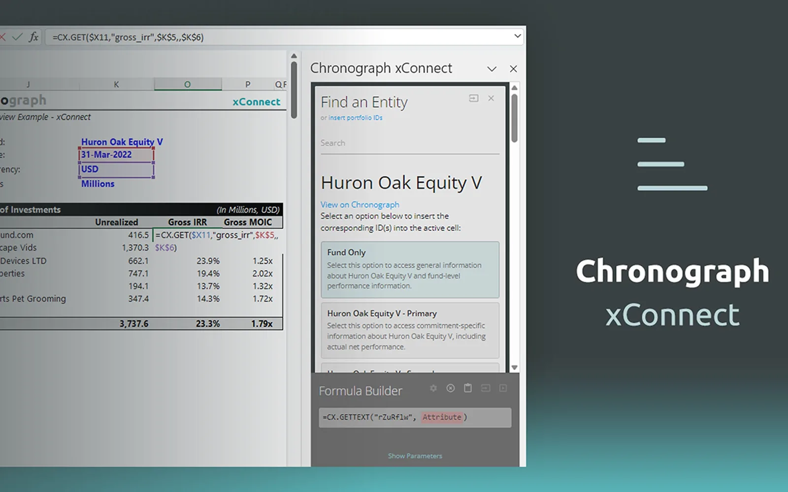 Chronograph xConnectJS — screenshot from the Microsoft Marketplace listing