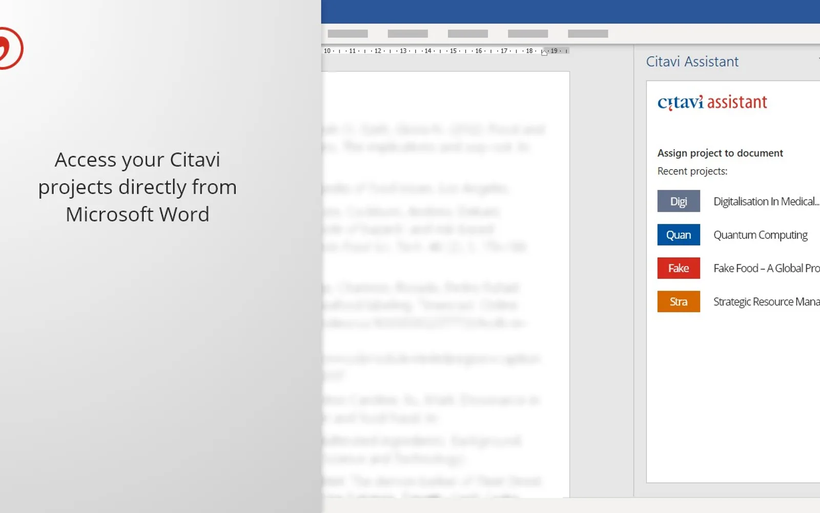 Citavi Assistant Beta — screenshot from the Microsoft Marketplace listing