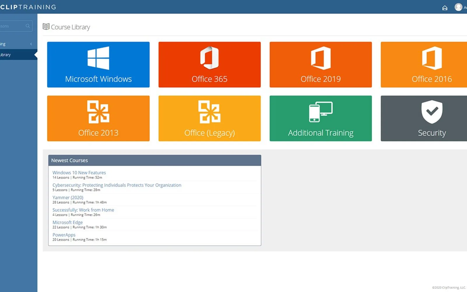 ClipTraining — screenshot from the Microsoft Marketplace listing