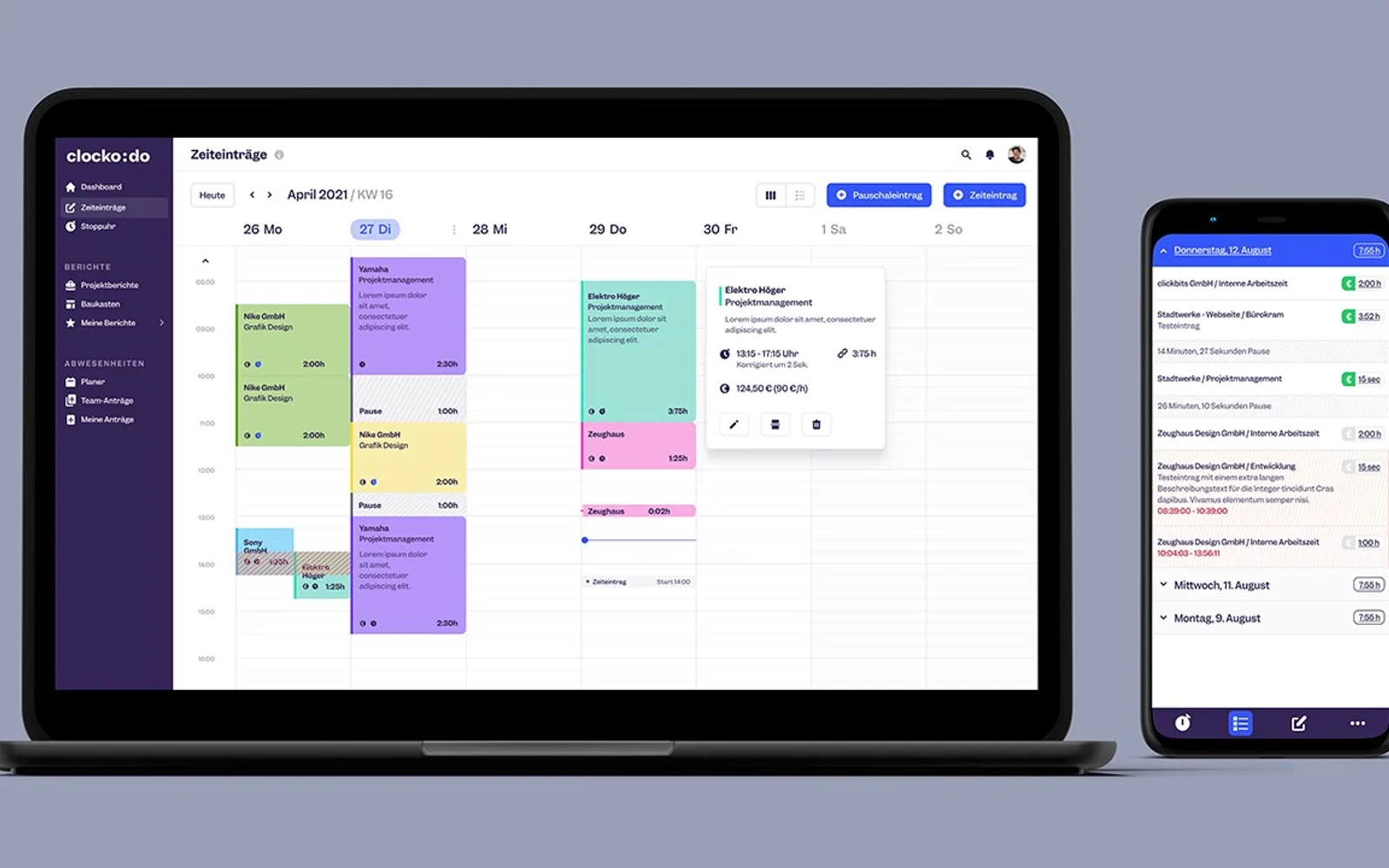 Clockodo — screenshot from the Microsoft Marketplace listing