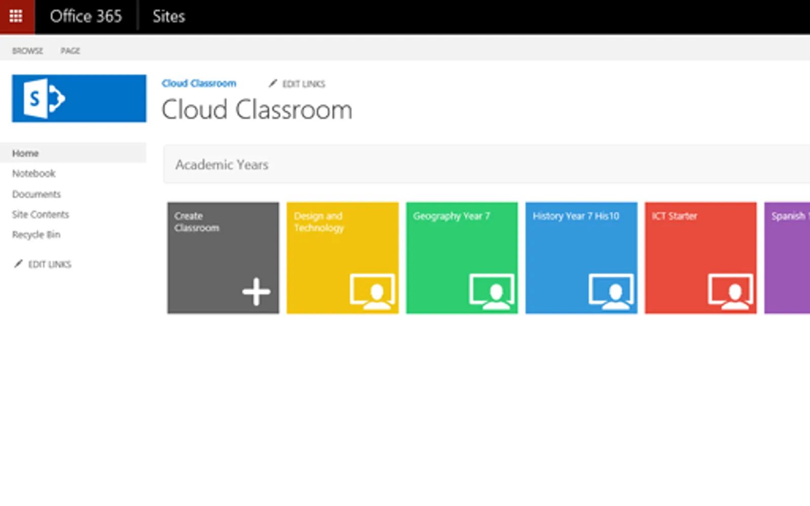 Cloud Classroom — screenshot from the Microsoft Marketplace listing