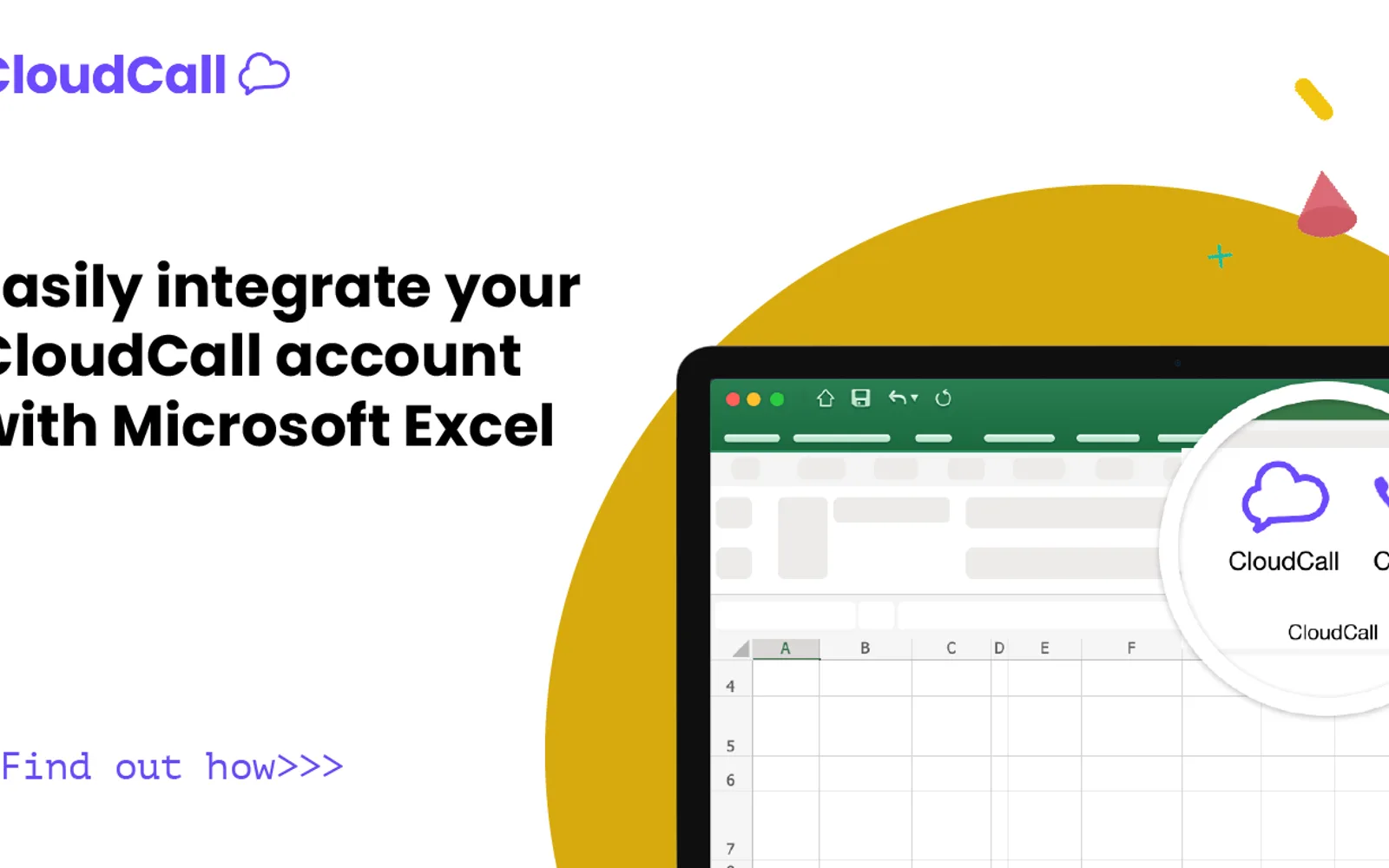 CloudCall for Excel — screenshot from the Microsoft Marketplace listing