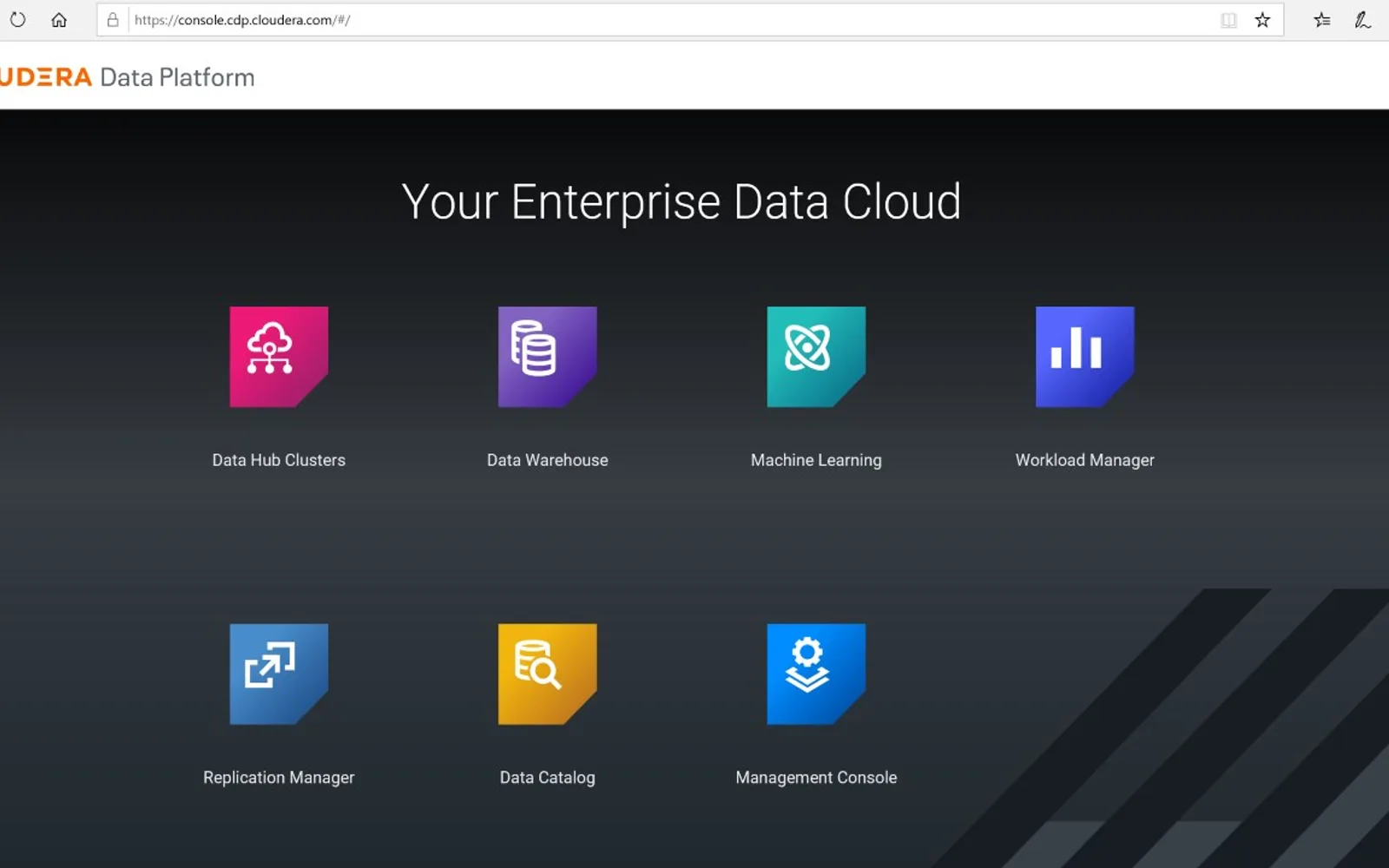 Cloudera Data Platform (CDP) — screenshot from the Microsoft Marketplace listing
