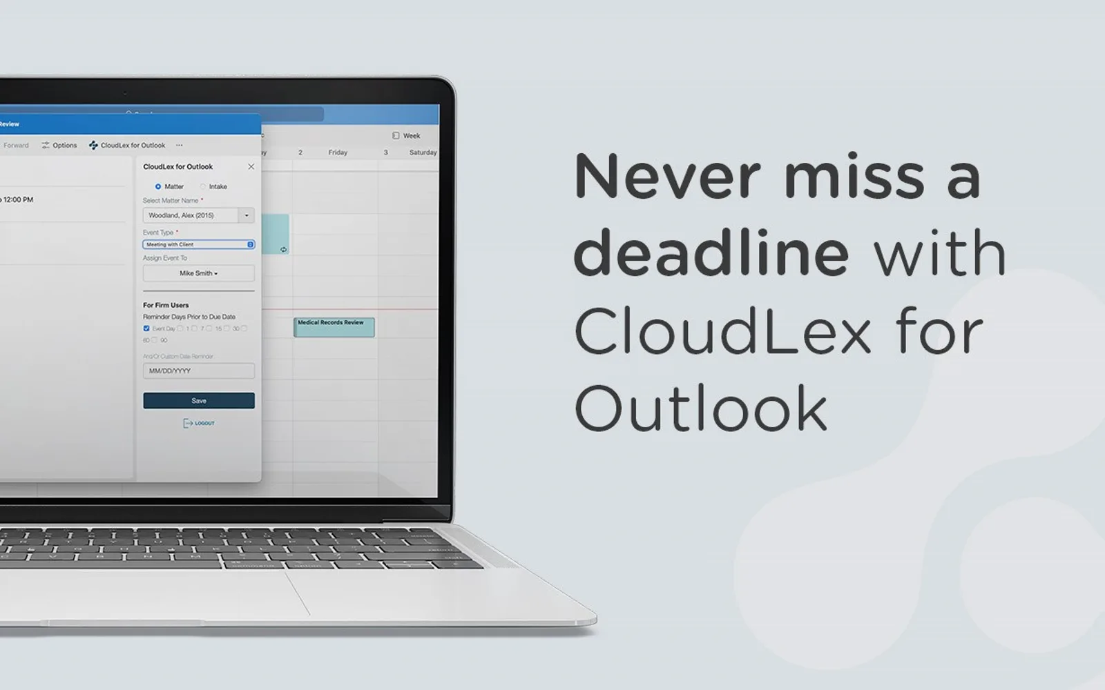 CloudLex for Outlook — screenshot from the Microsoft Marketplace listing