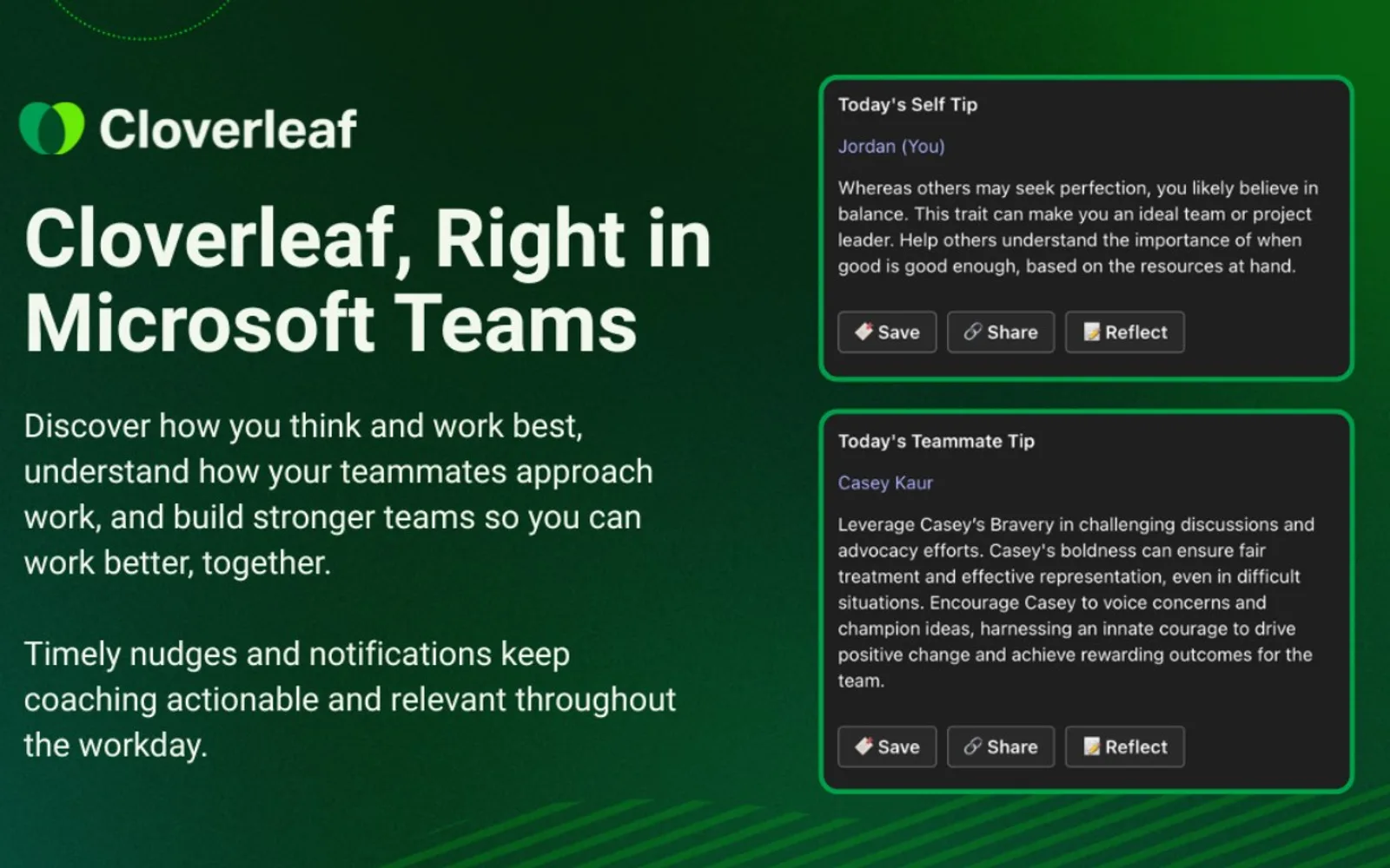 Cloverleaf App — screenshot from the Microsoft Marketplace listing
