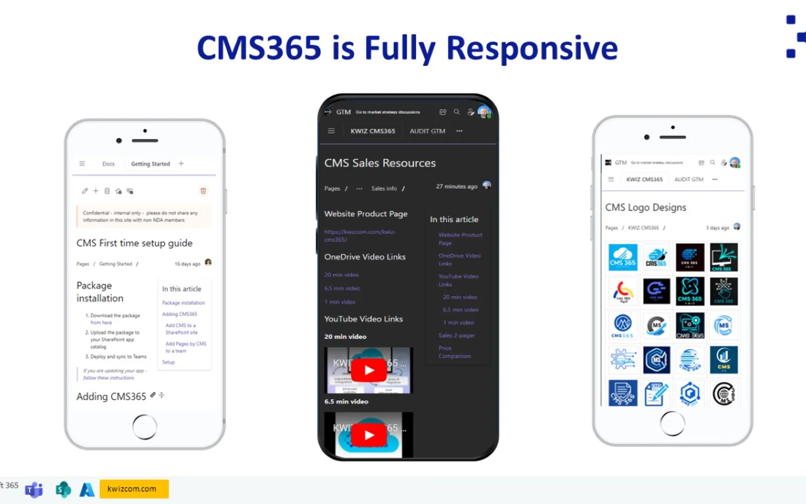 CMS365 — screenshot from the Microsoft Marketplace listing