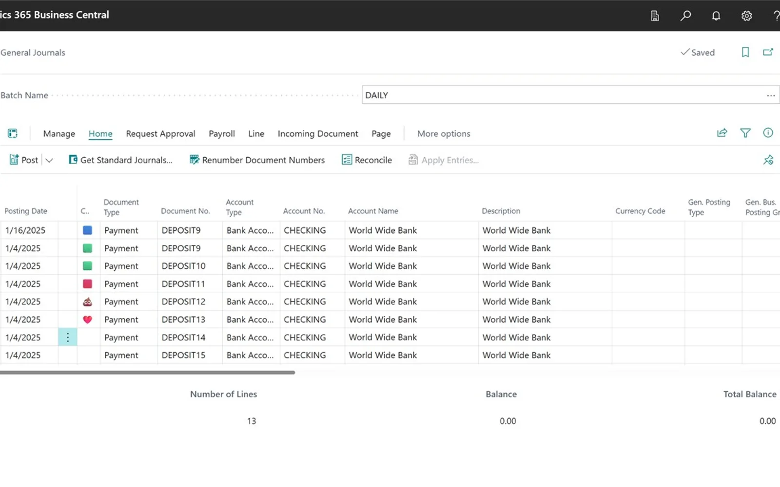 Color Coded Journals — screenshot from the Microsoft Marketplace listing