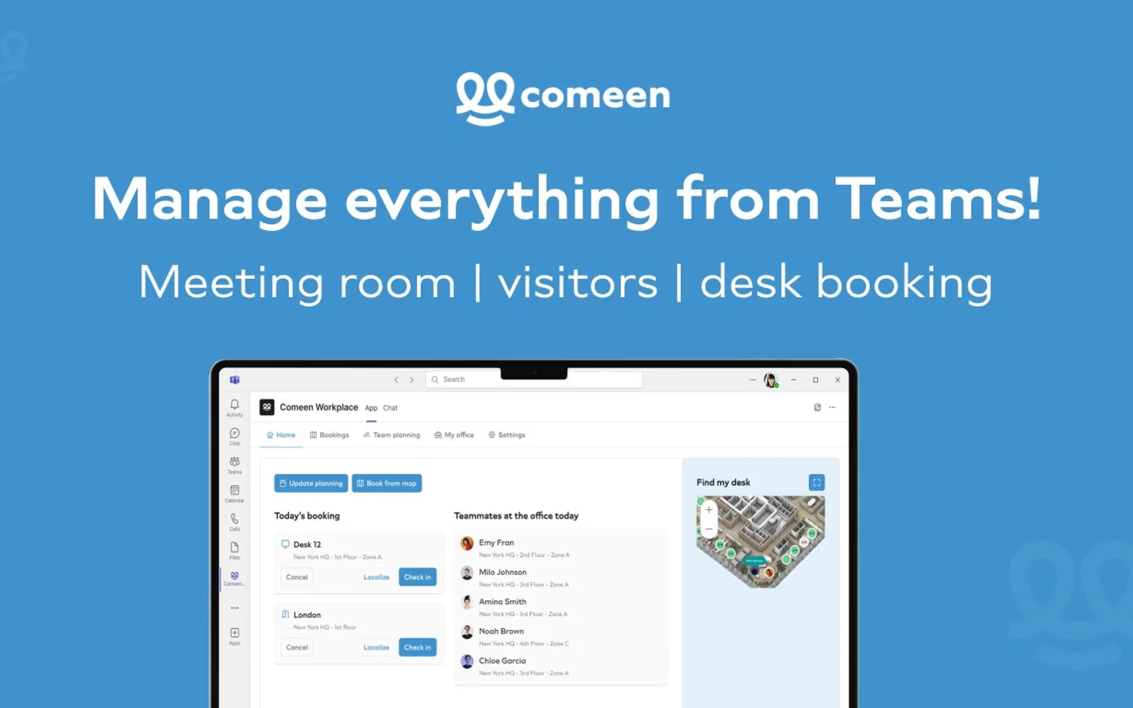 Comeen — screenshot from the Microsoft Marketplace listing