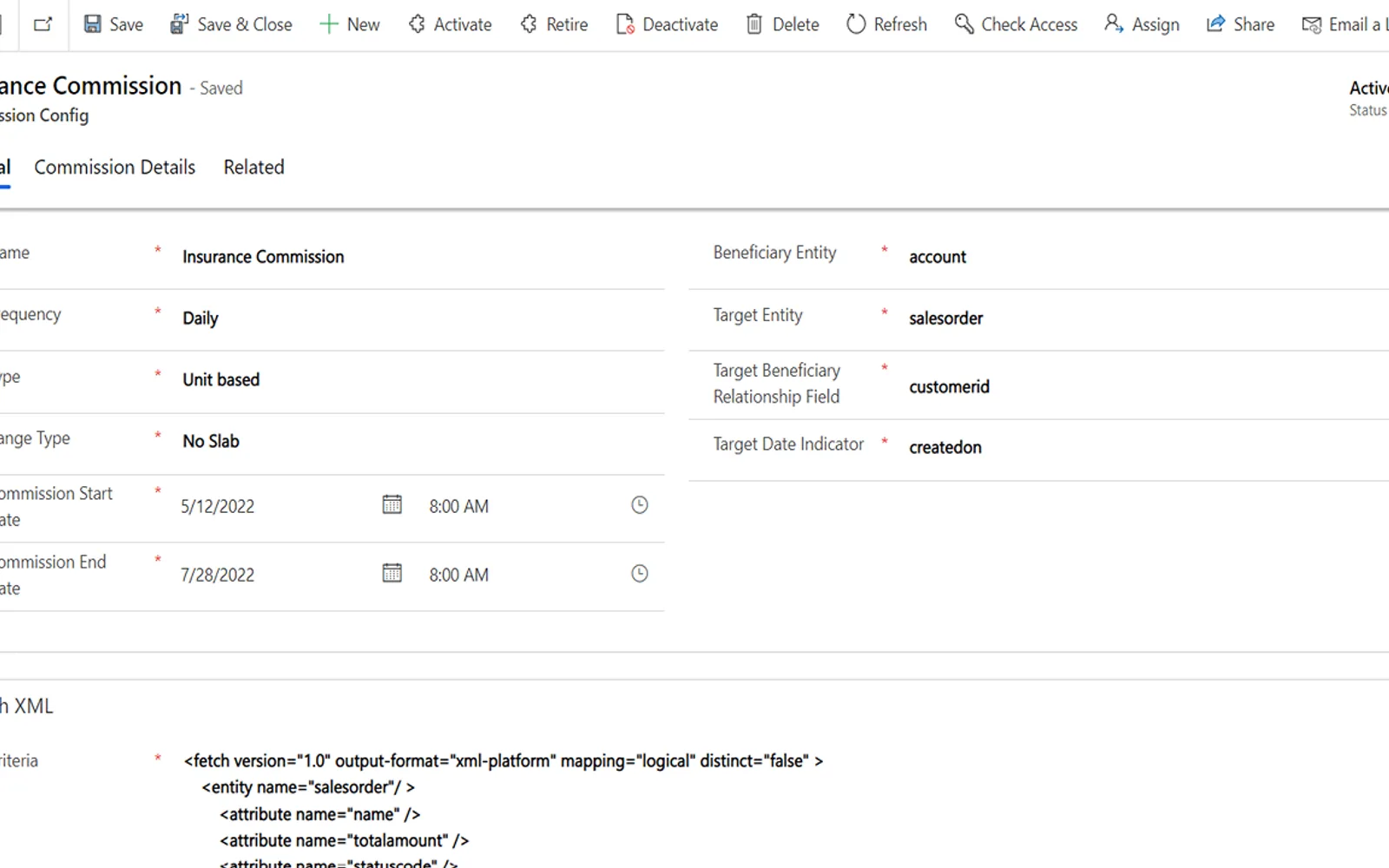 Commission 365 — screenshot from the Microsoft Marketplace listing