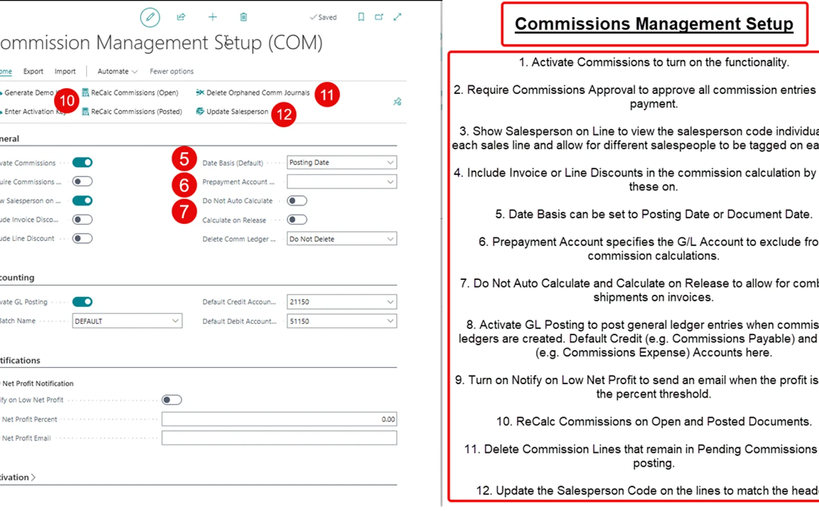 Commissions Management — screenshot from the Microsoft Marketplace listing