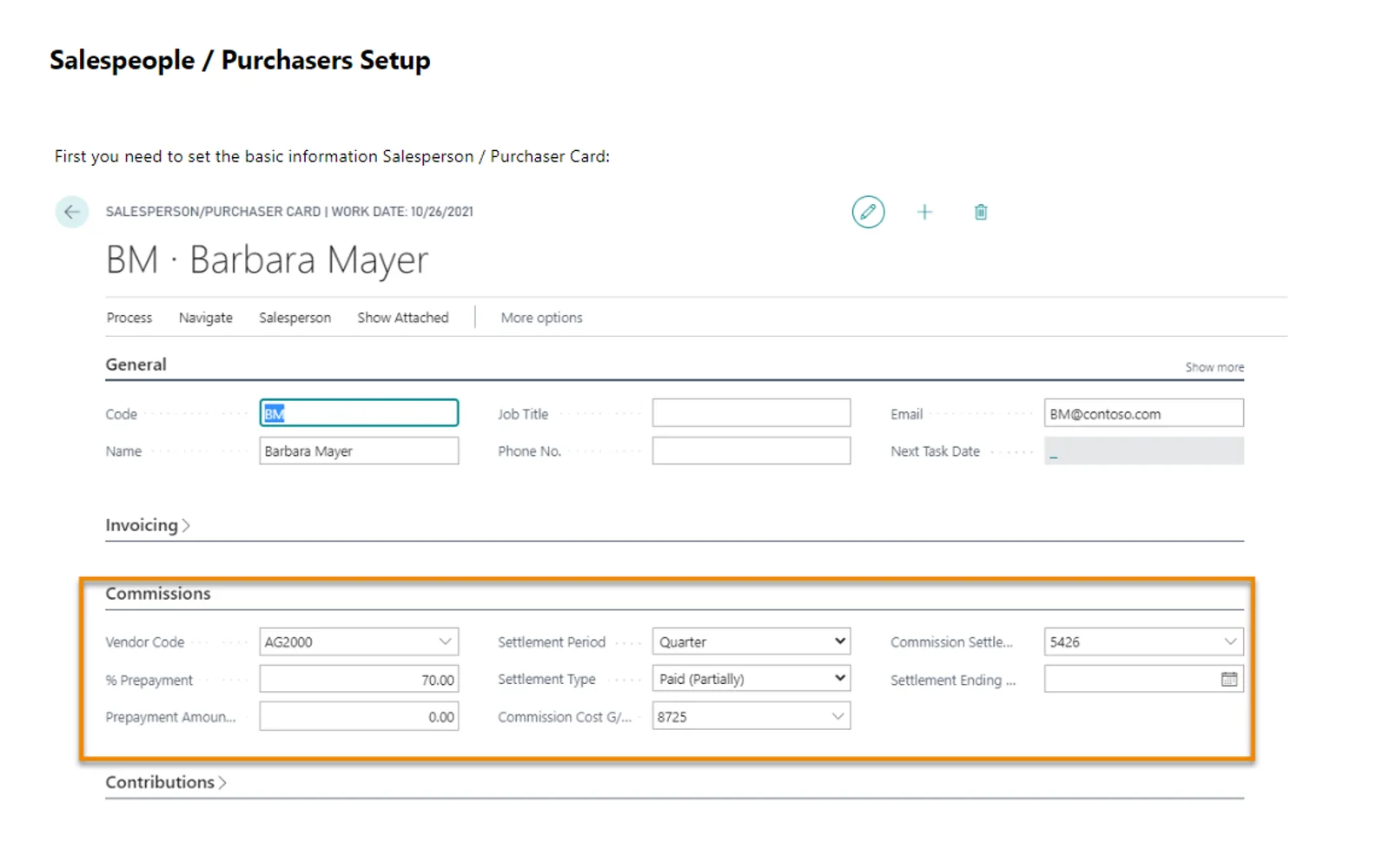 Commissions — screenshot from the Microsoft Marketplace listing