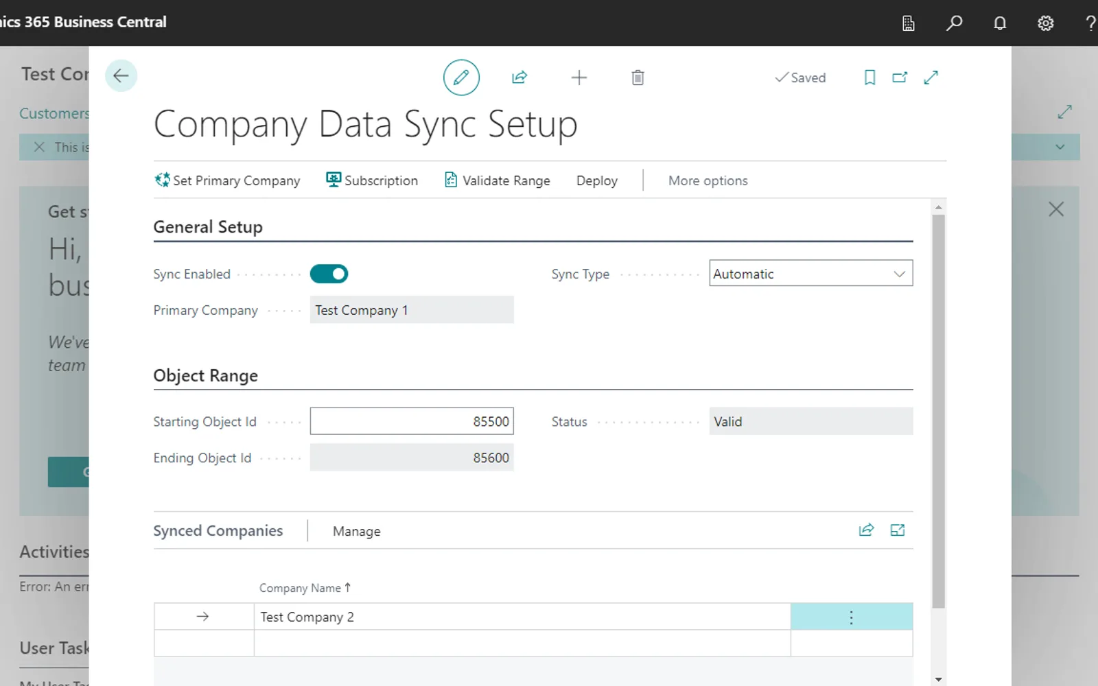 Company Data Sync — screenshot from the Microsoft Marketplace listing