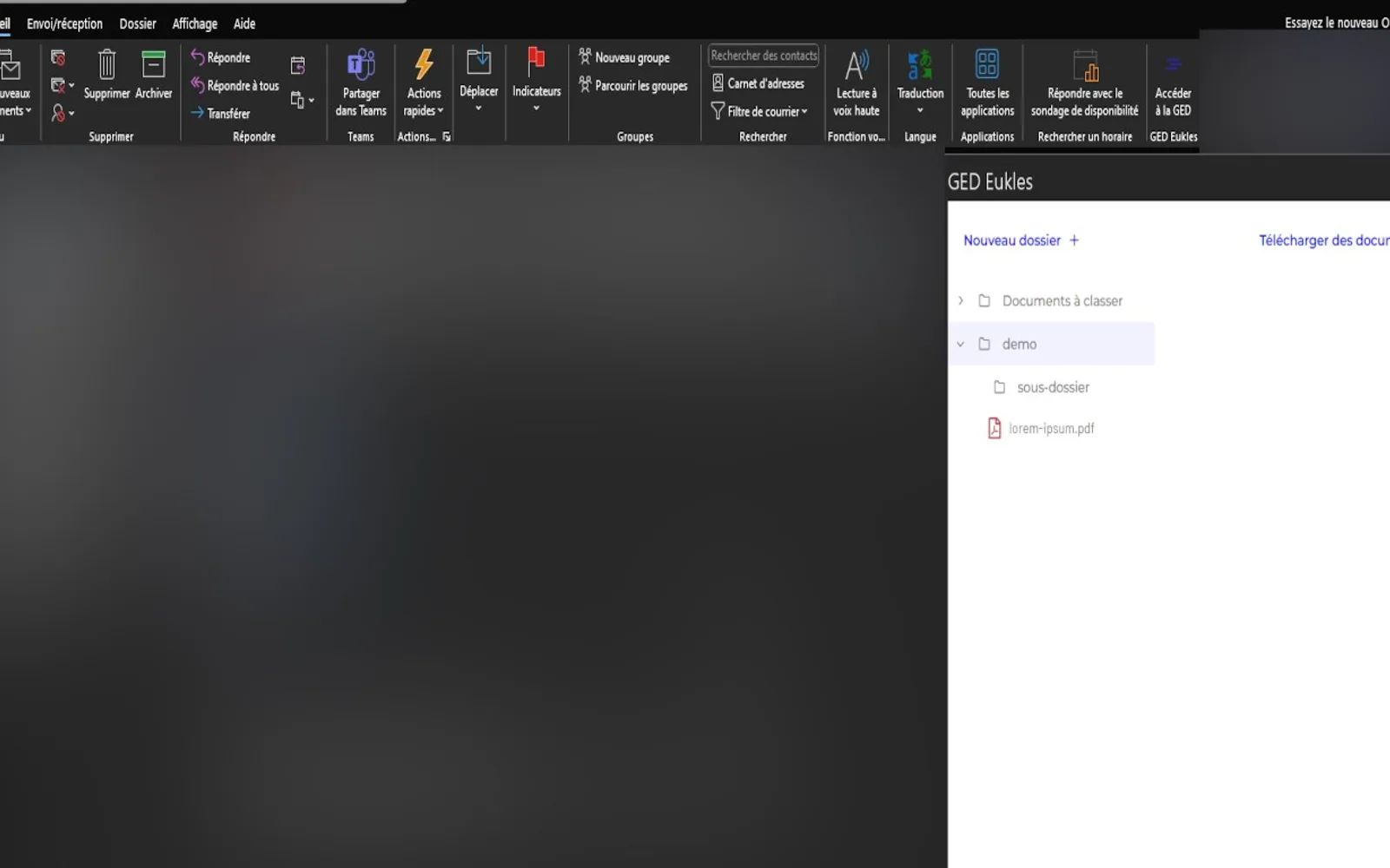 Connecteur GED — screenshot from the Microsoft Marketplace listing