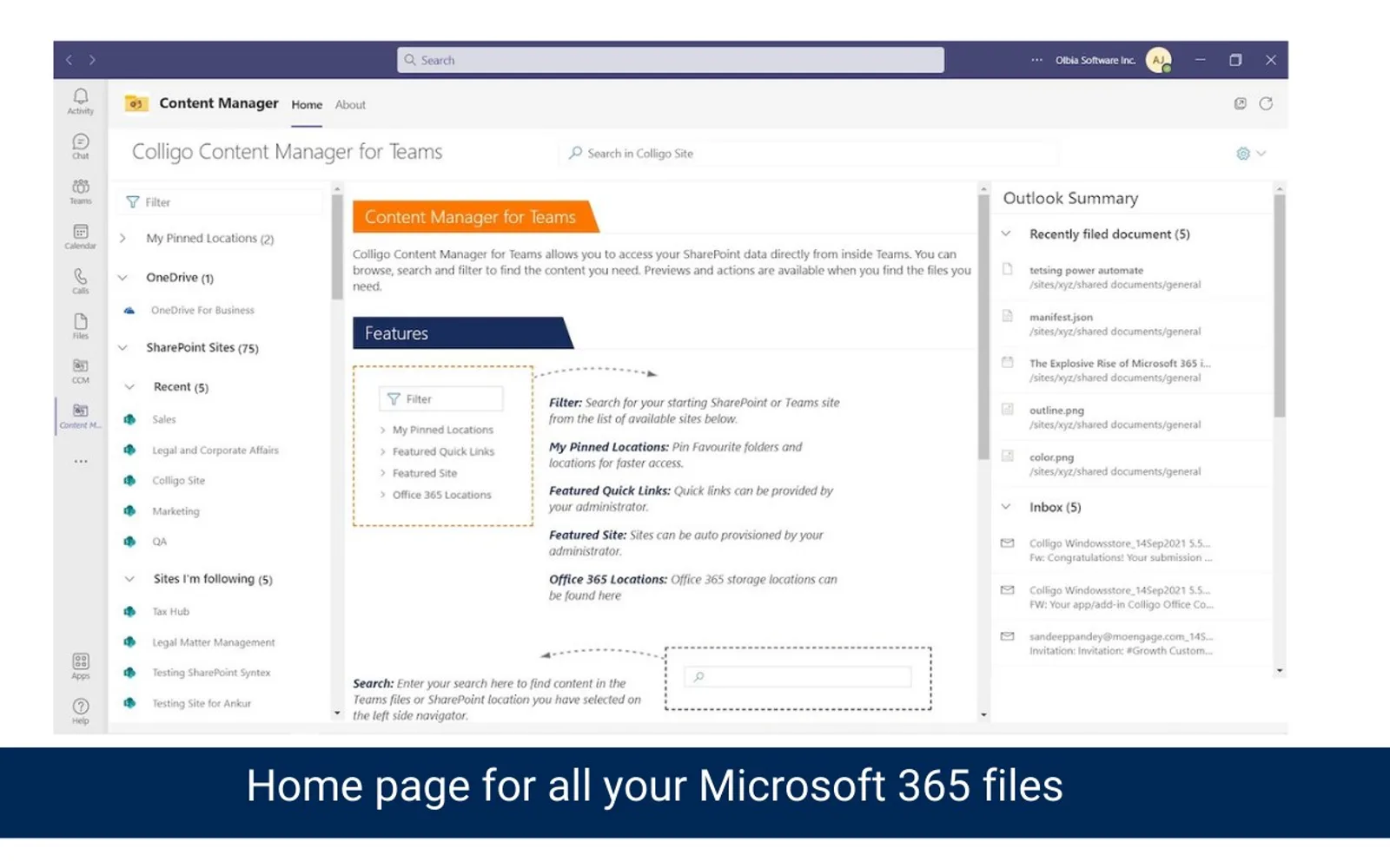 Content Manager — screenshot from the Microsoft Marketplace listing