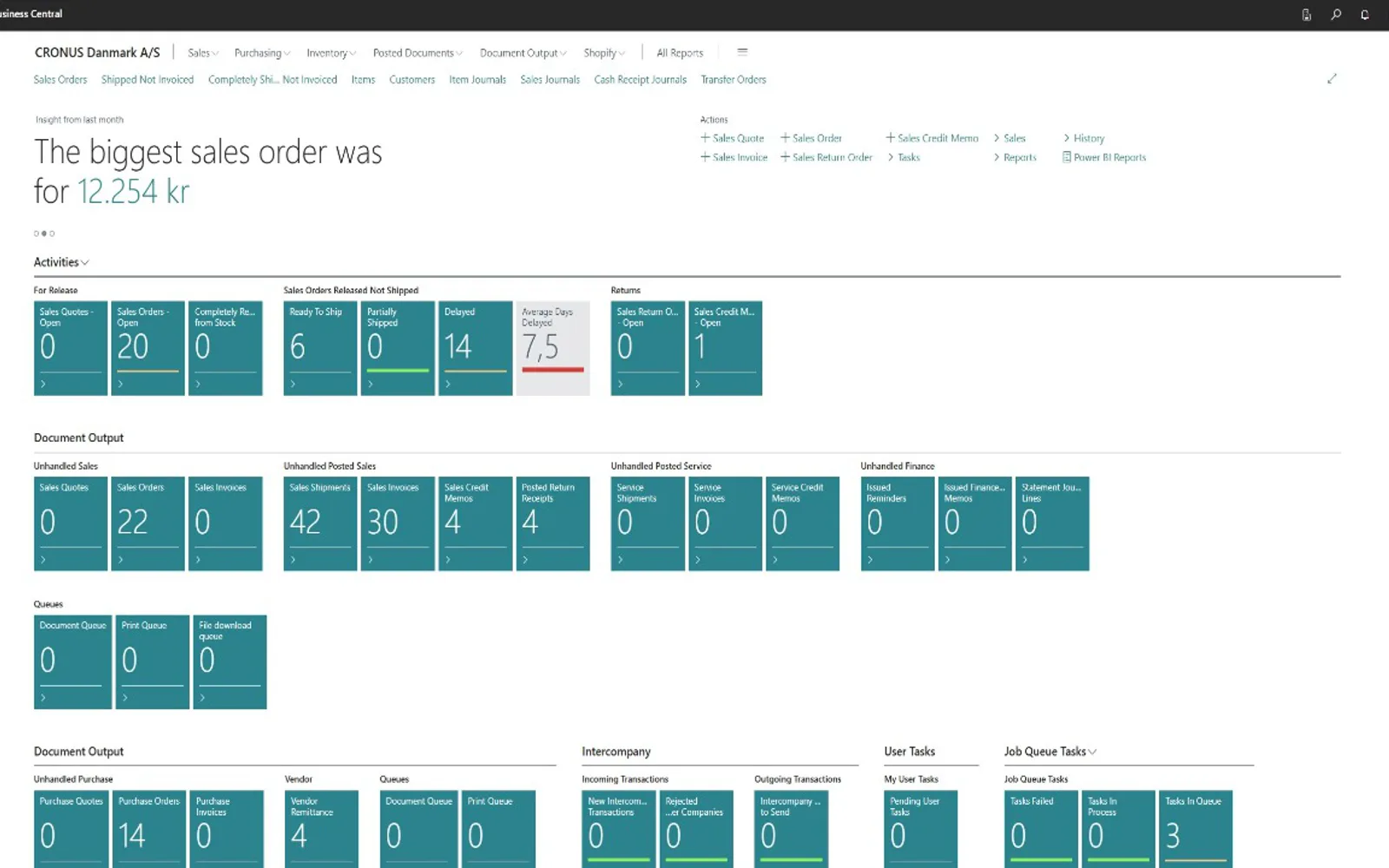 Continia Document Output — screenshot from the Microsoft Marketplace listing