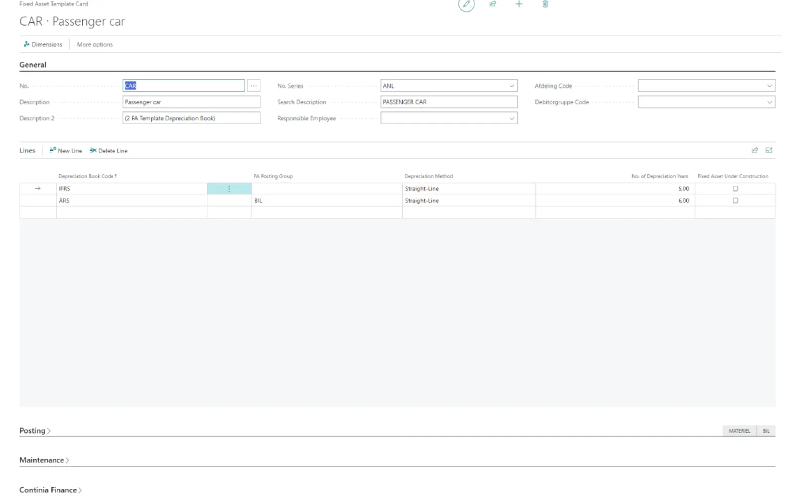 Continia Finance — screenshot from the Microsoft Marketplace listing