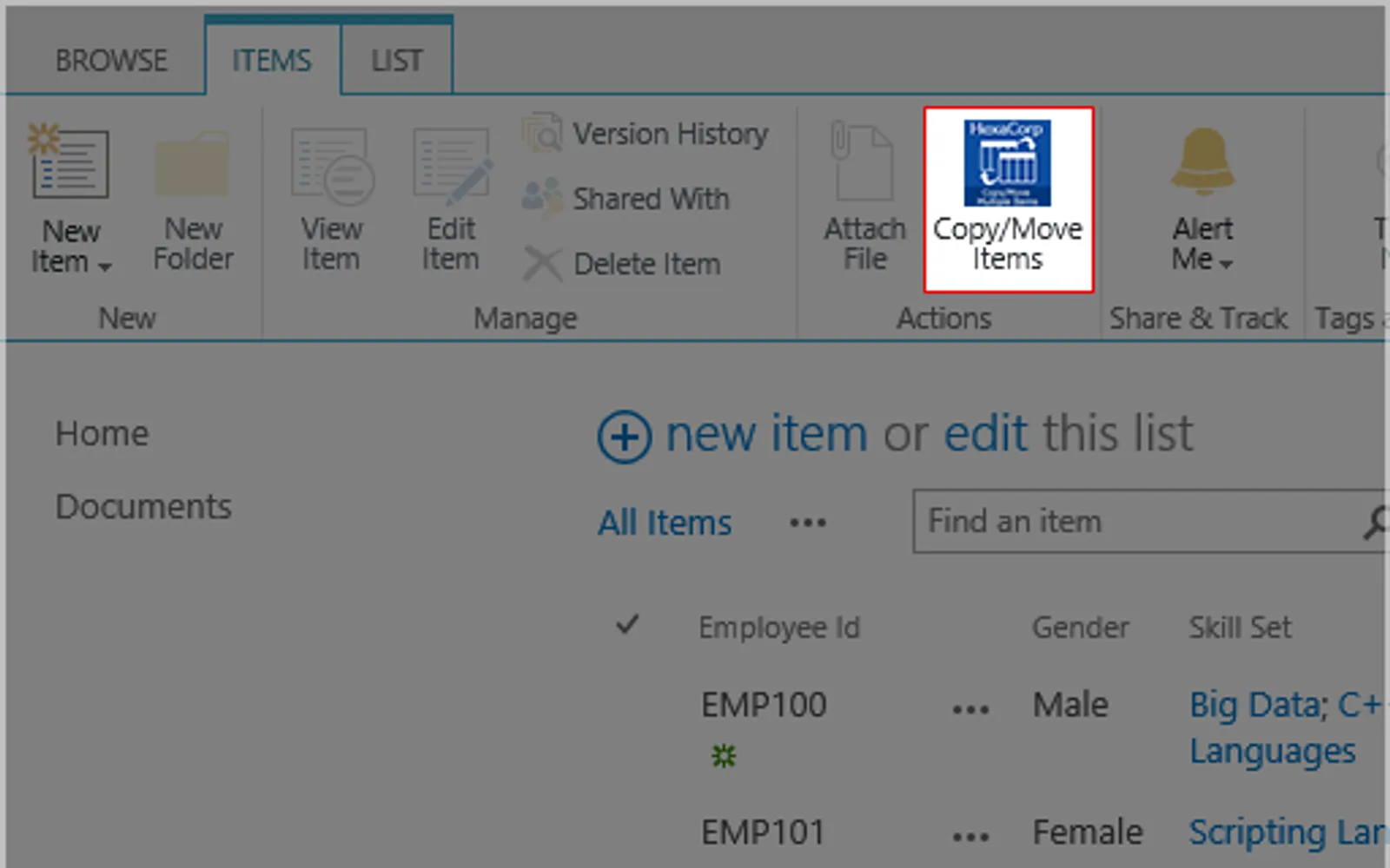CopyMoveApp — screenshot from the Microsoft Marketplace listing